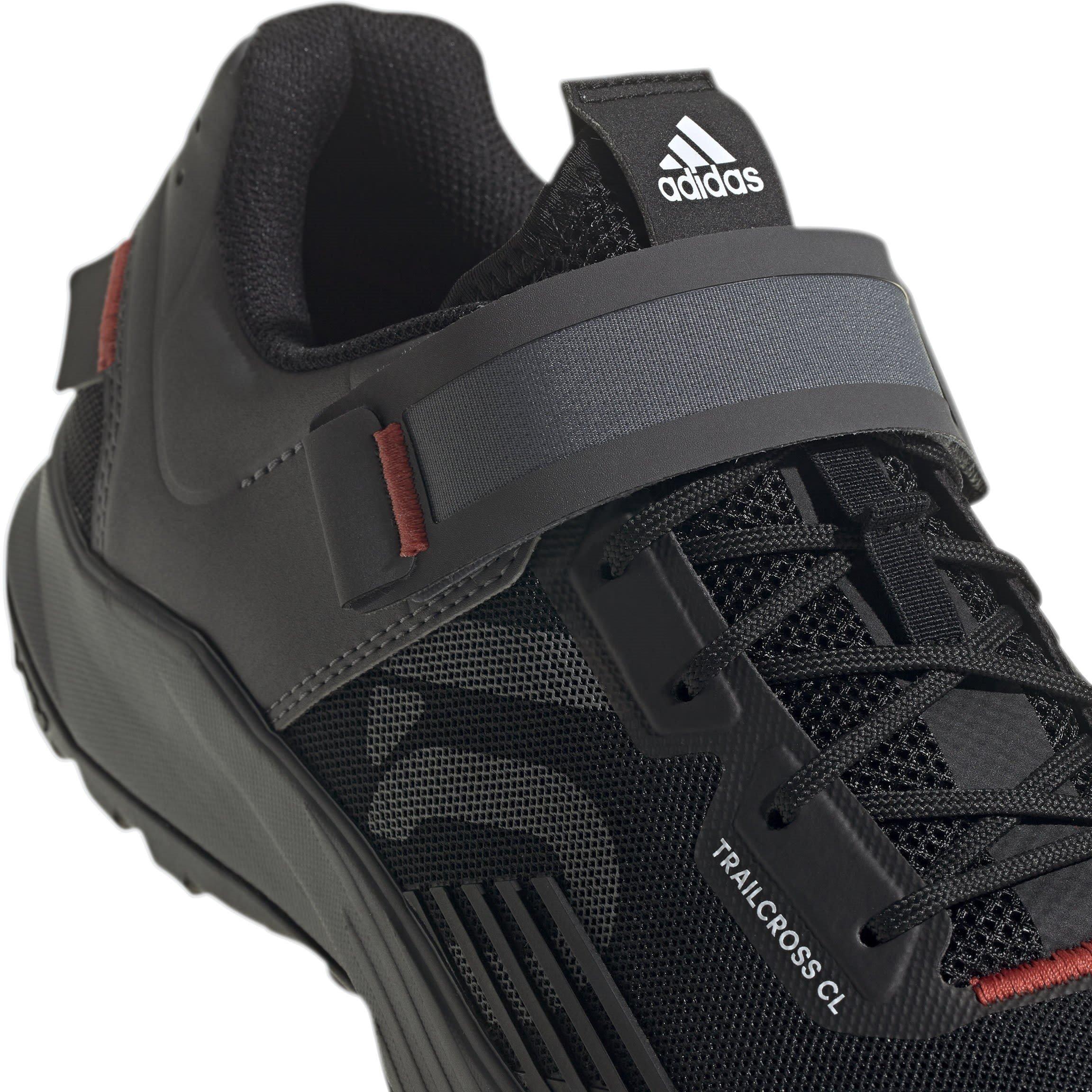 Core Black - adidas - Trailcross Clip-In Mountain Bike Shoes - 8