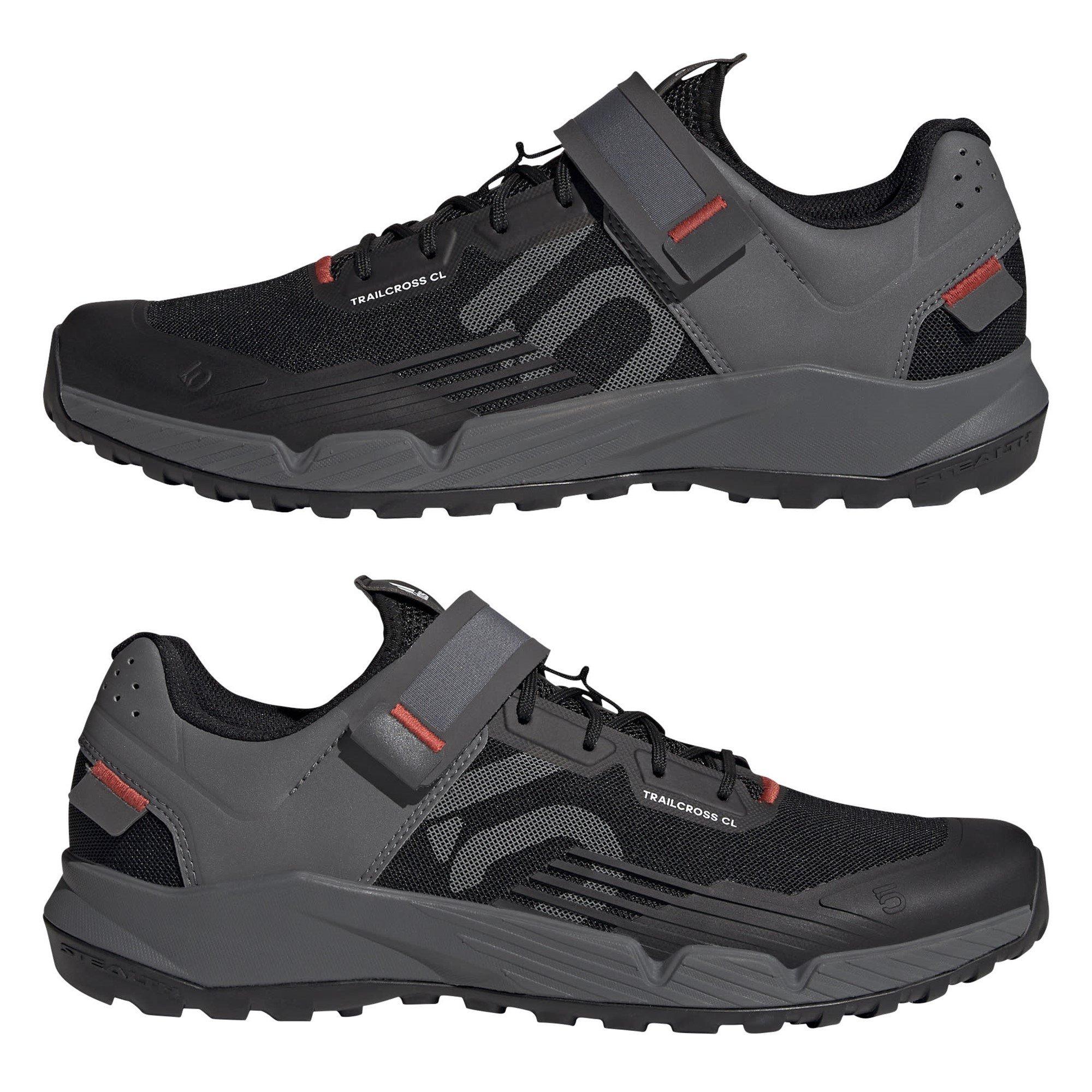 Core Black - adidas - Trailcross Clip-In Mountain Bike Shoes - 10