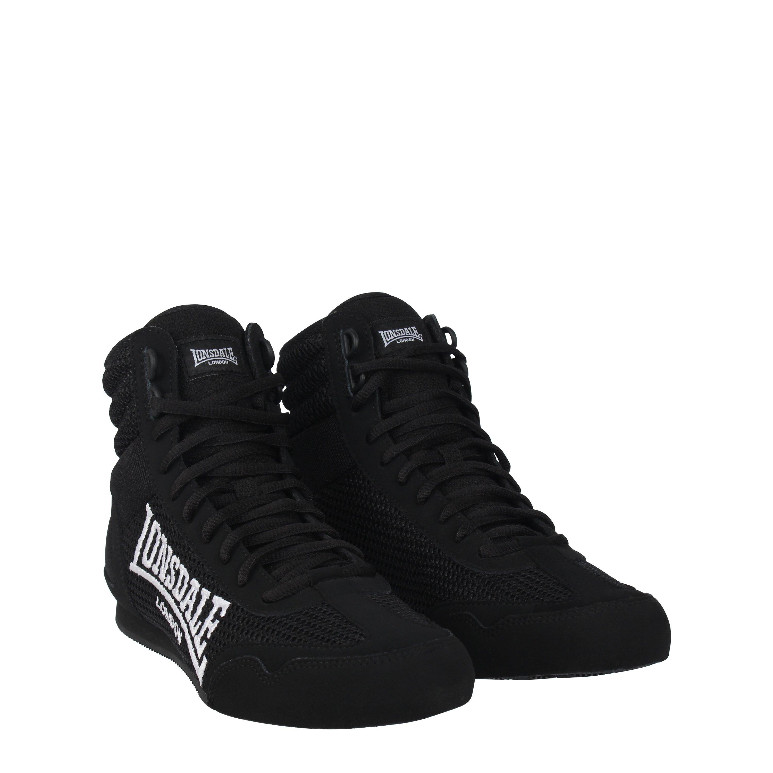 Zwart/Wit - Lonsdale - Contender Junior Boxing Boots - 3