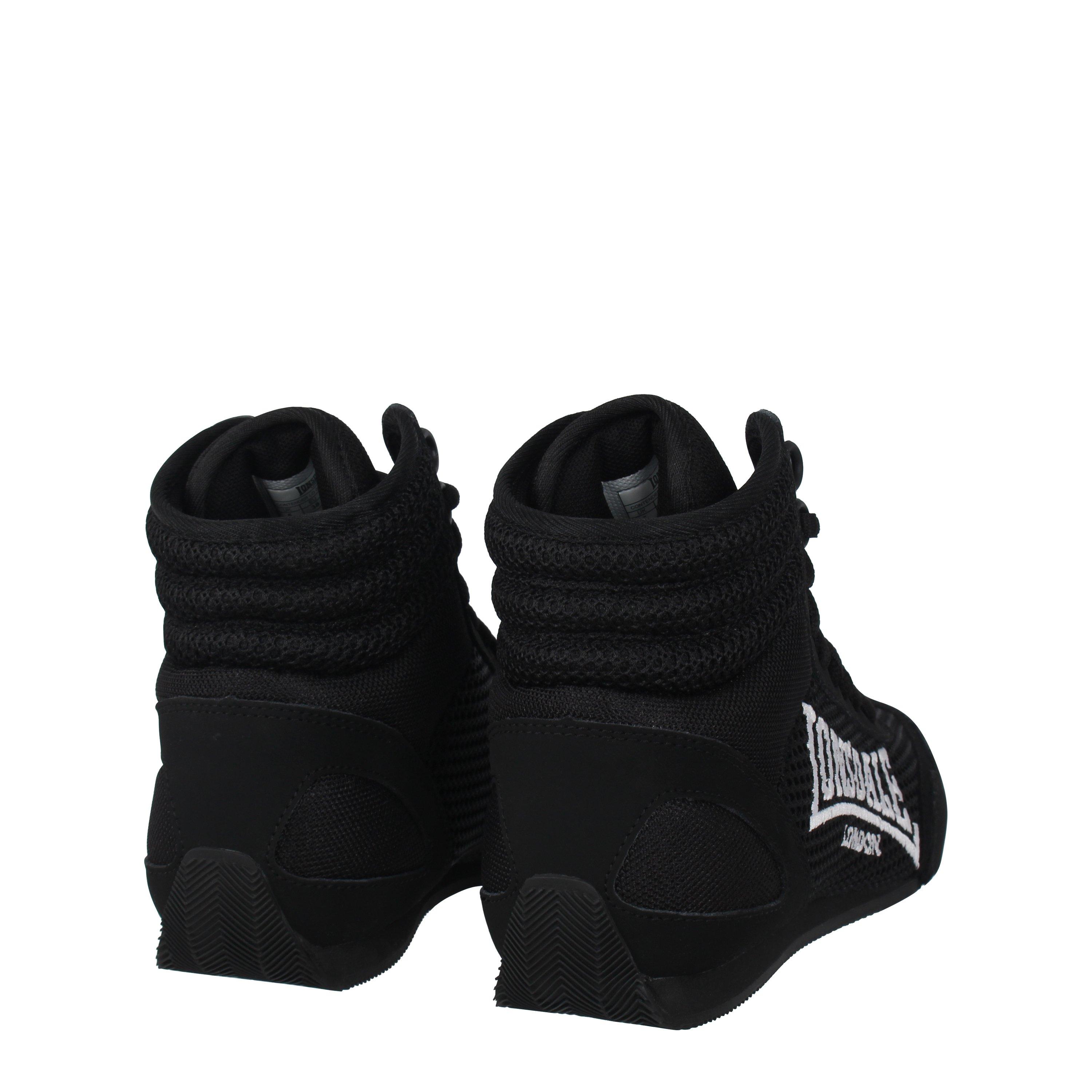 Zwart/Wit - Lonsdale - Contender Junior Boxing Boots - 4