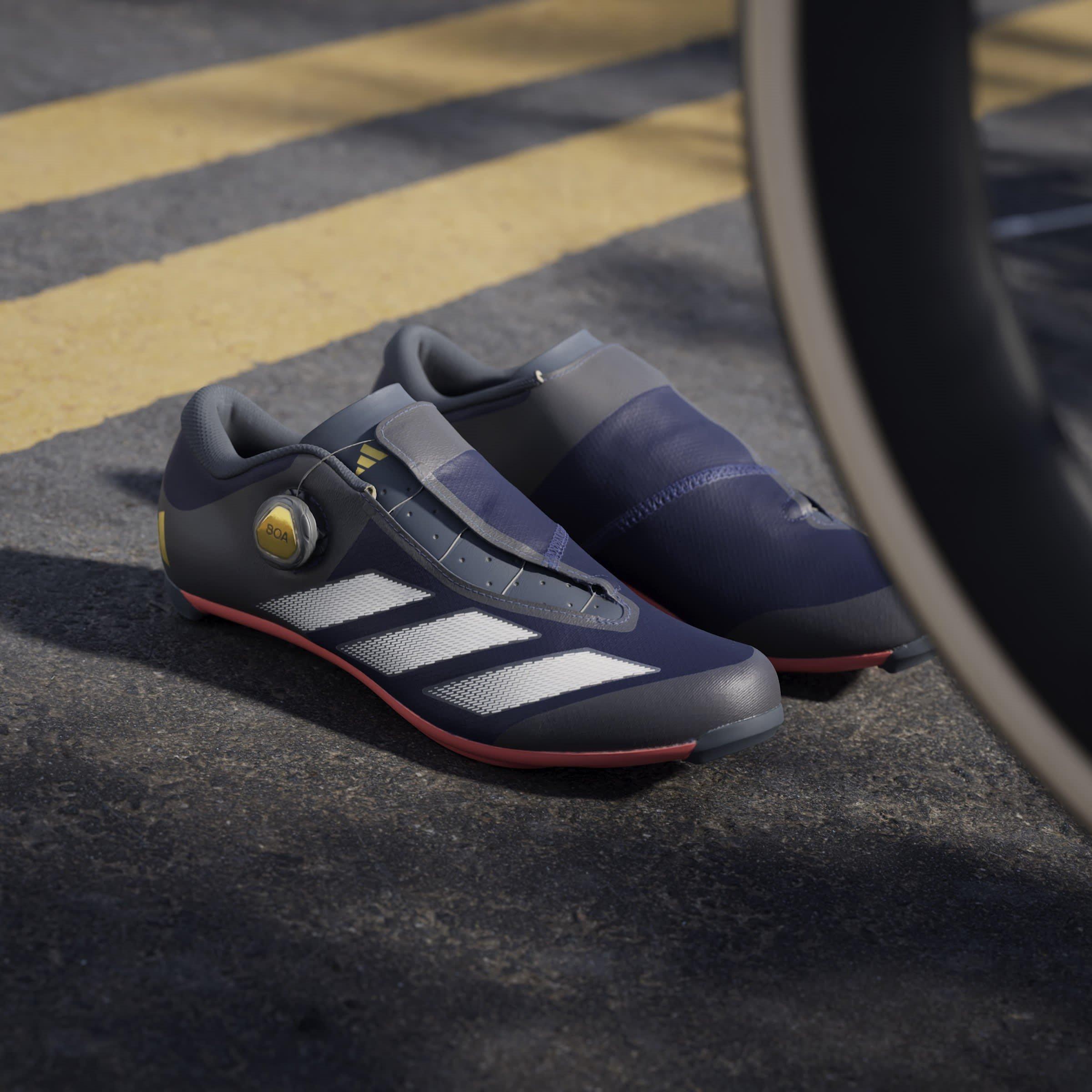 Tamno plava - adidas - Kids' Tempo Stripes Boa Road Cycling Shoes - 15