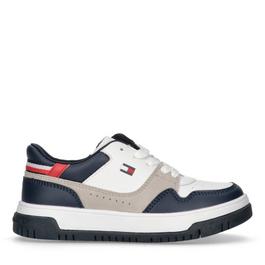 Tommy Hilfiger Colour Blocked Lace Up Trainers Junior