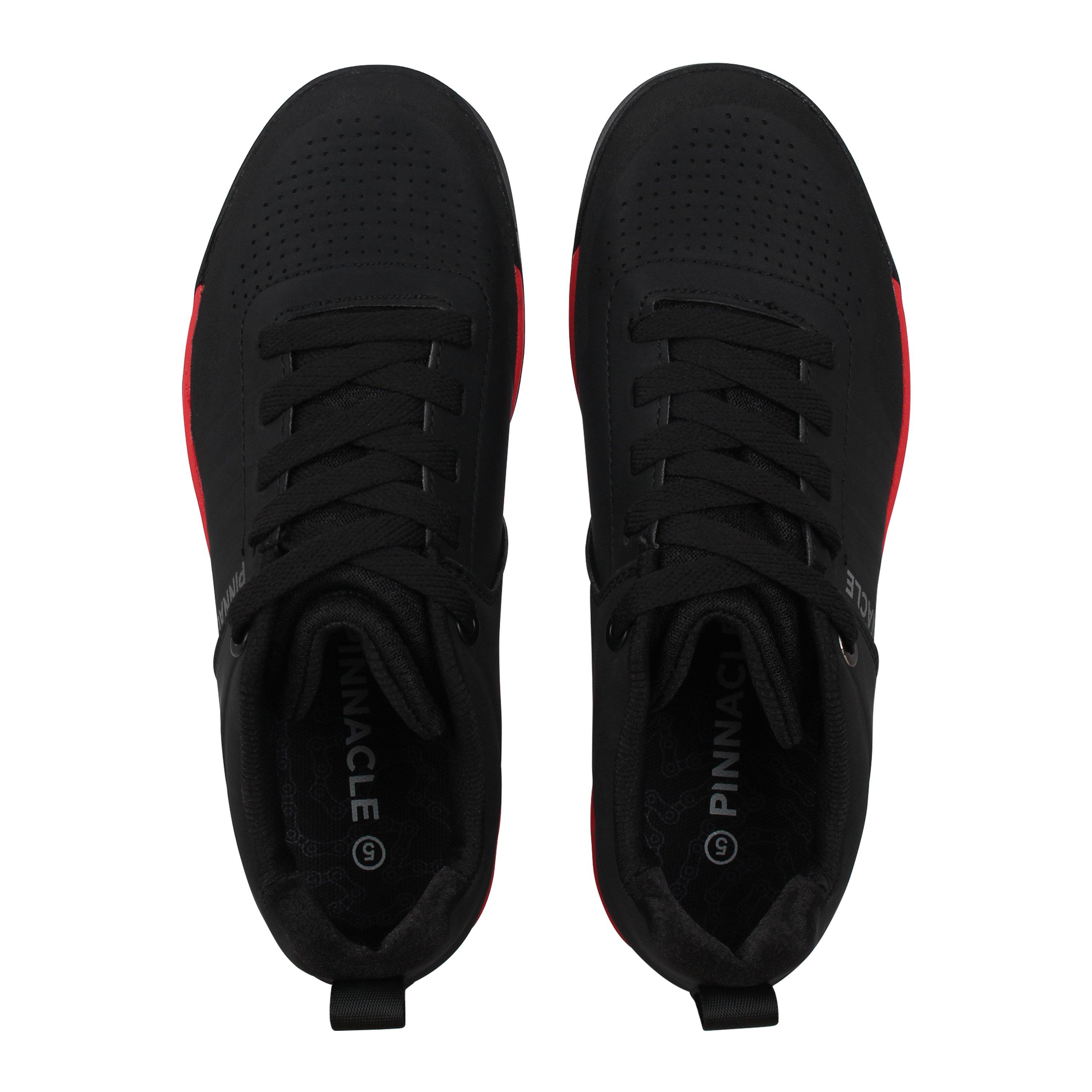 Preto/Vermelho - Pinnacle - Cedar Flat Junior Cycling Shoes - 5