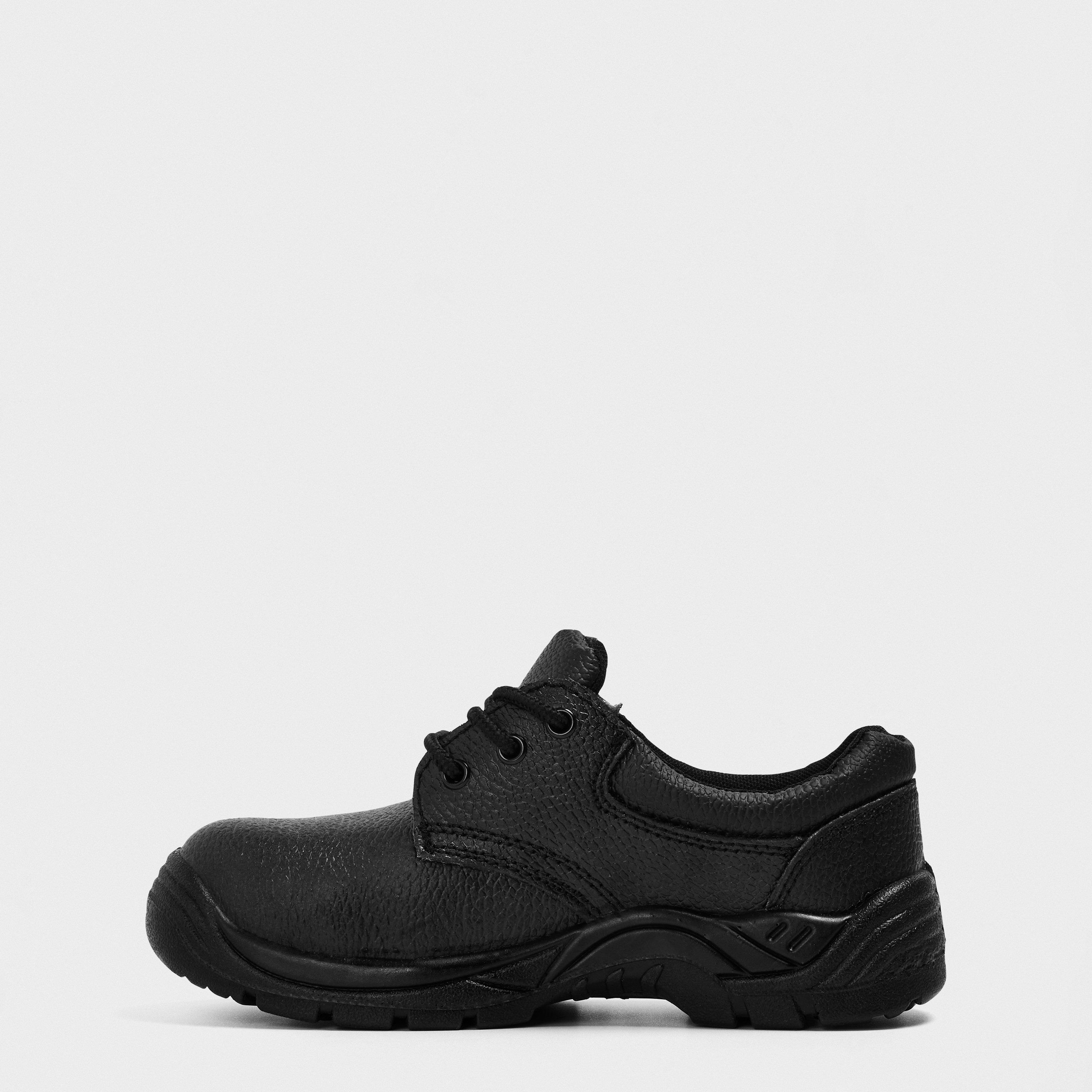 Black - Contractor - Unisex Kids' Contrac Safety Steel Toe Cap Boot - 2