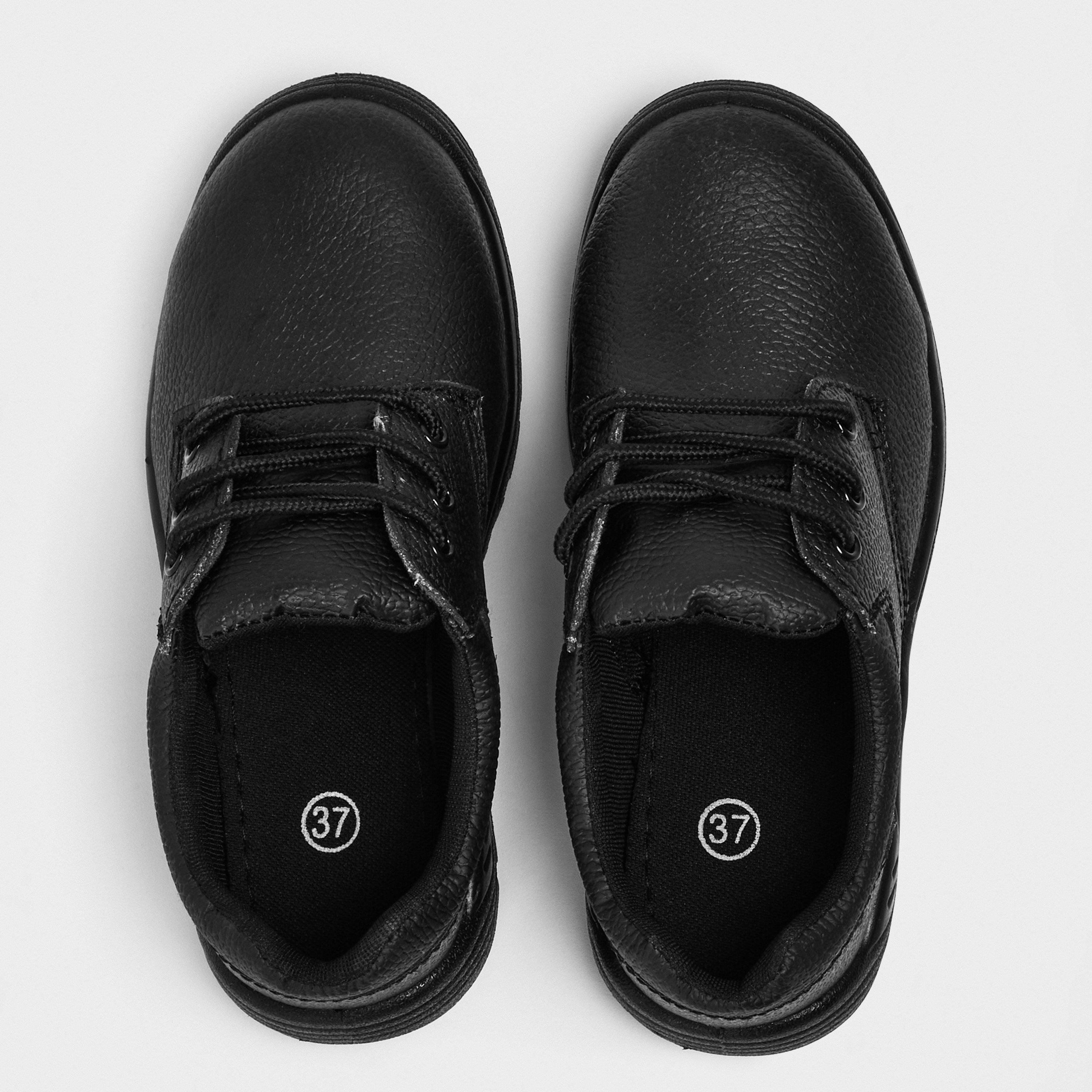 Black - Contractor - Unisex Kids' Contrac Safety Steel Toe Cap Boot - 4