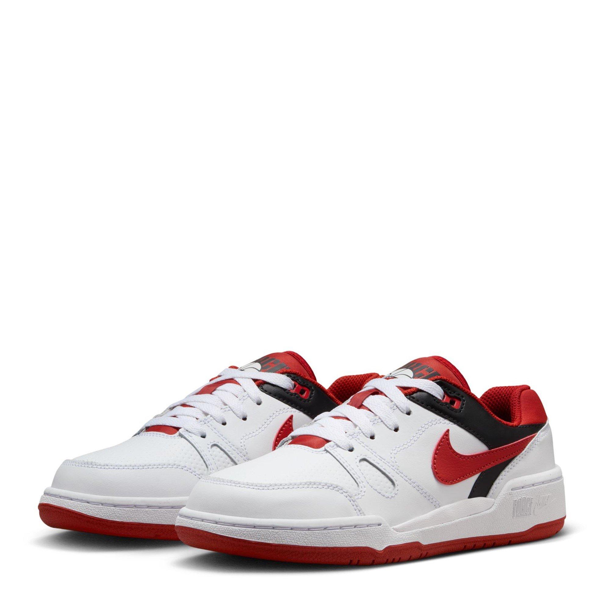 White/Red - Nike - Full Force Shoes Juniors - 3