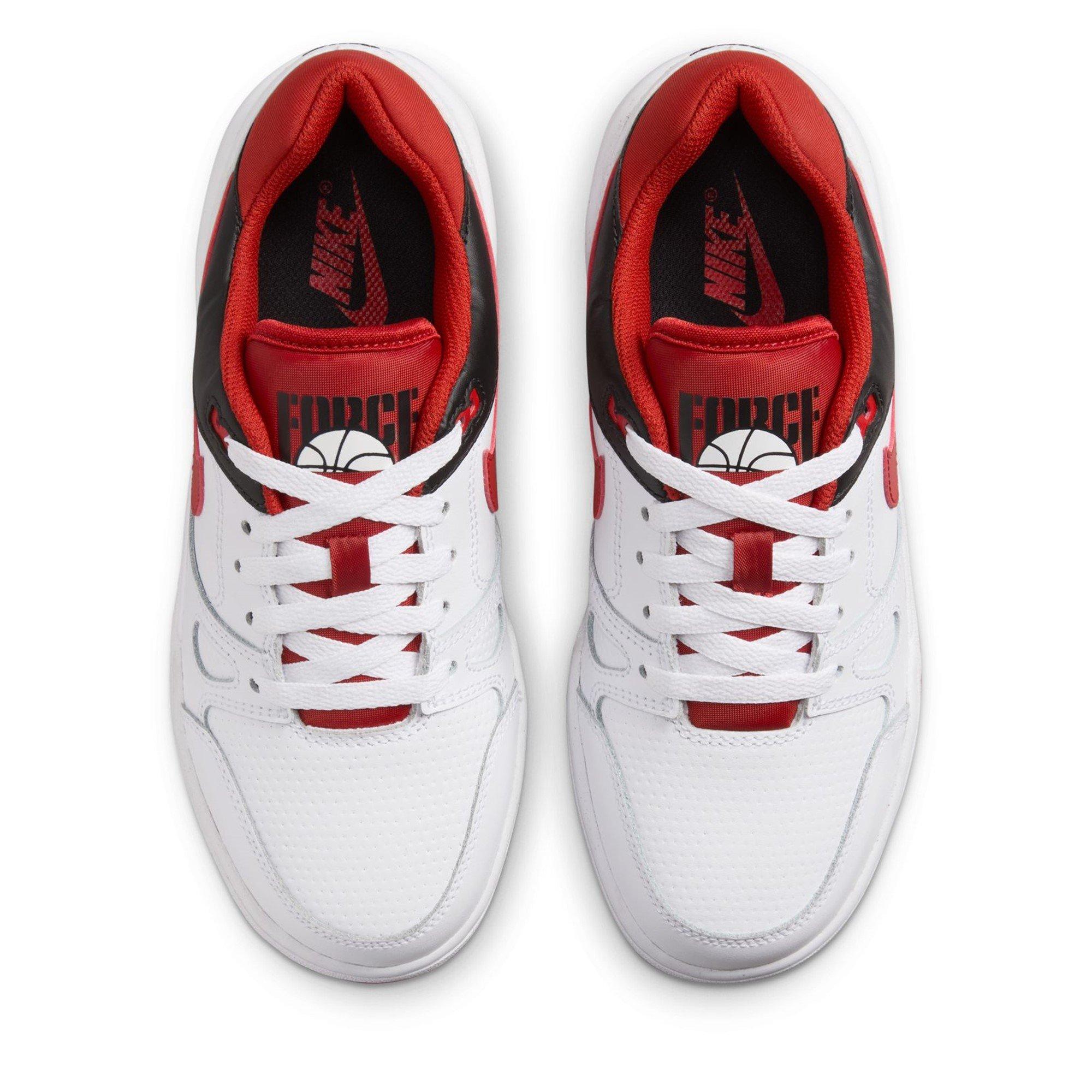 White/Red - Nike - Full Force Shoes Juniors - 5