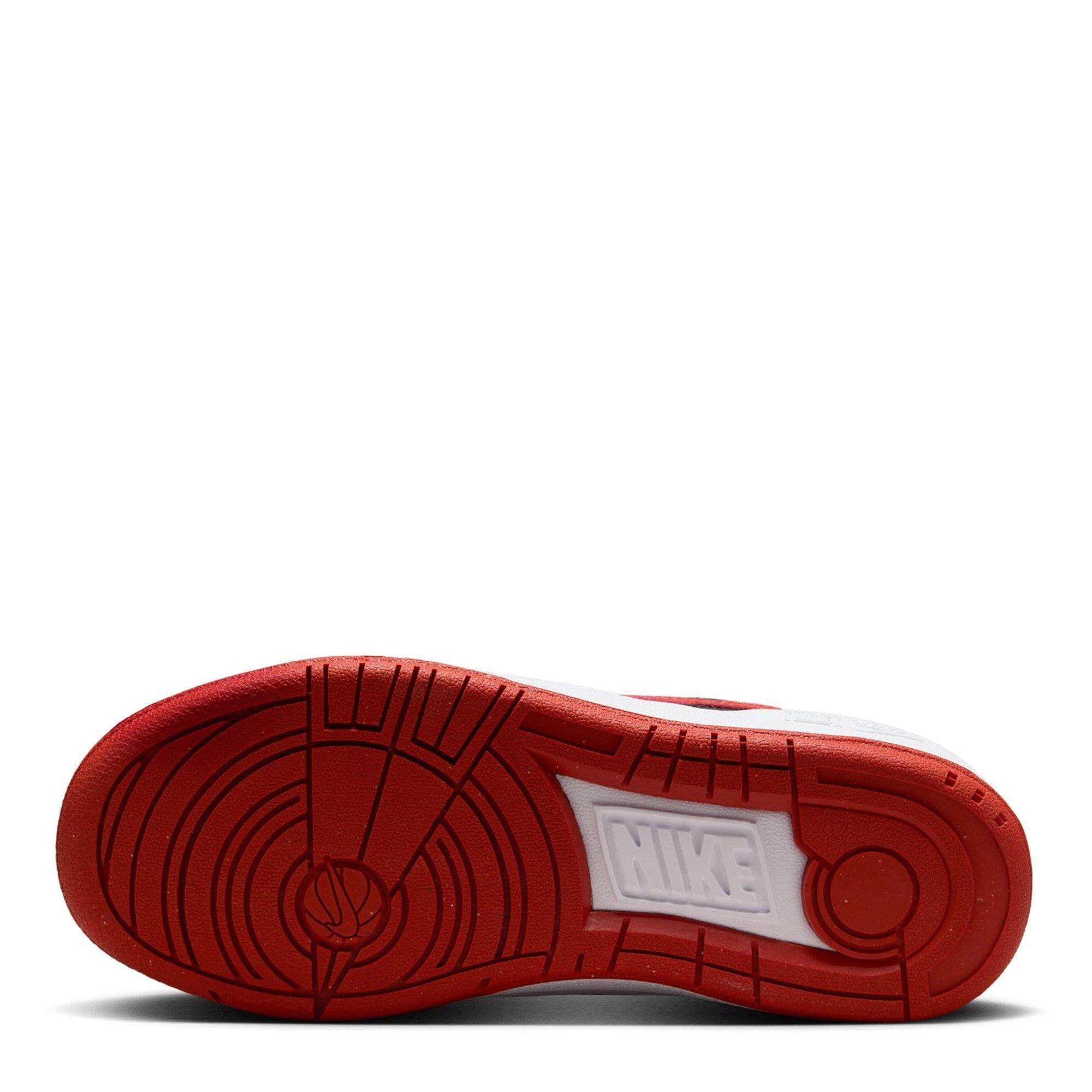 White/Red - Nike - Full Force Shoes Juniors - 6