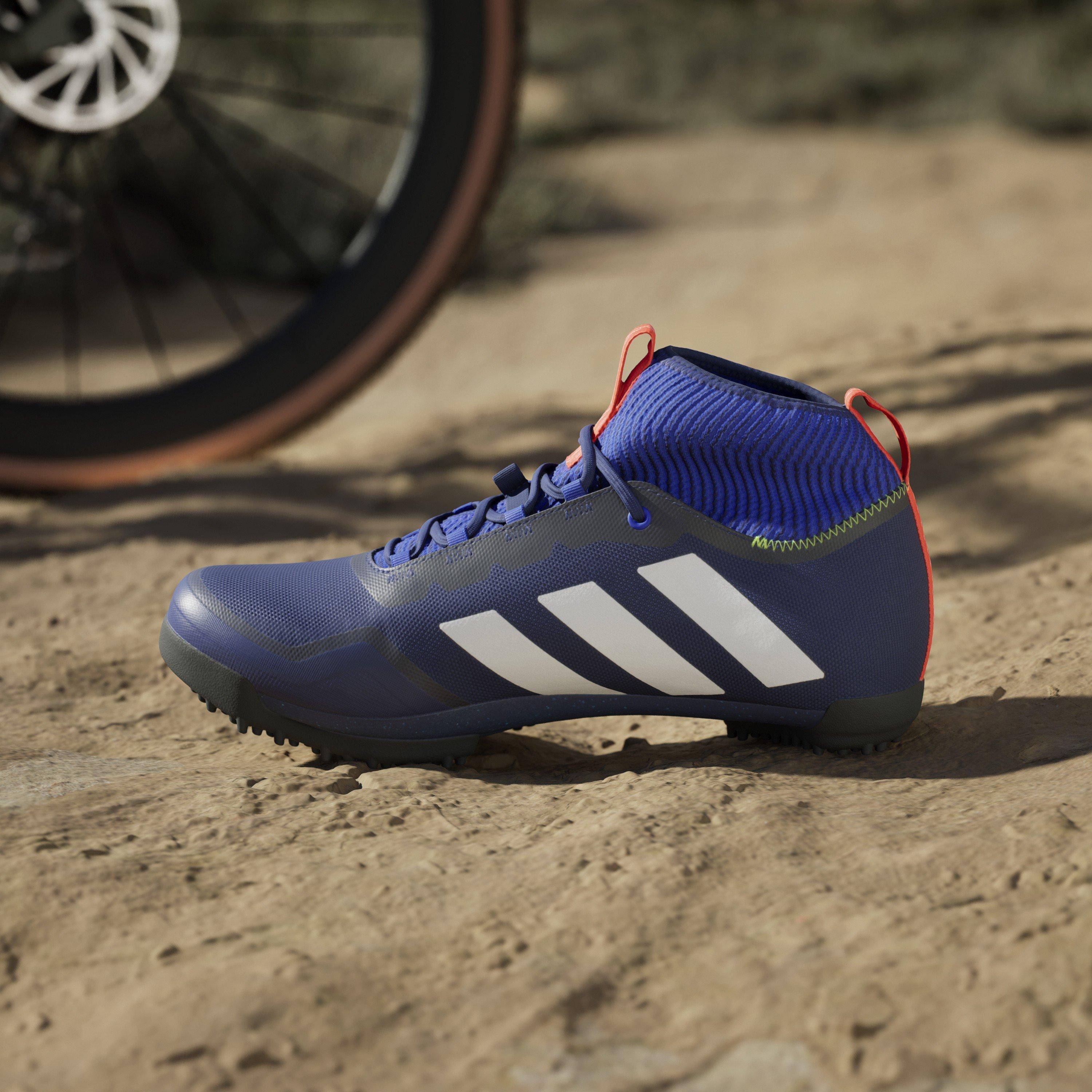 Dark Blue/Ftwr - adidas - The Gravel Shoes 2.0 Road Cycling Shoes Childrens - 16