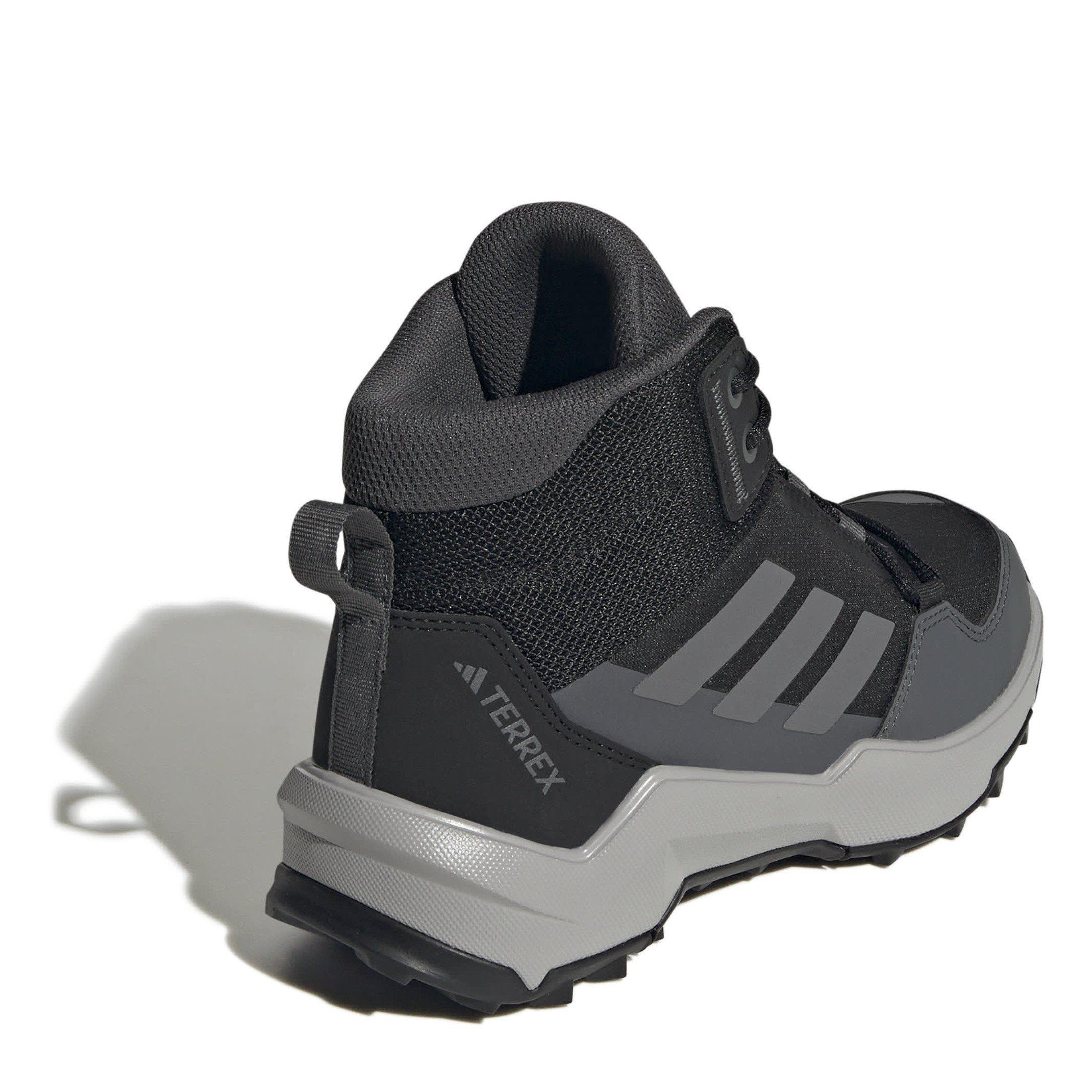 Black/Grfu/Gy - adidas - Terrex Ax4r Mid K Hiking Non Waterproof Hiking Shoes - 4