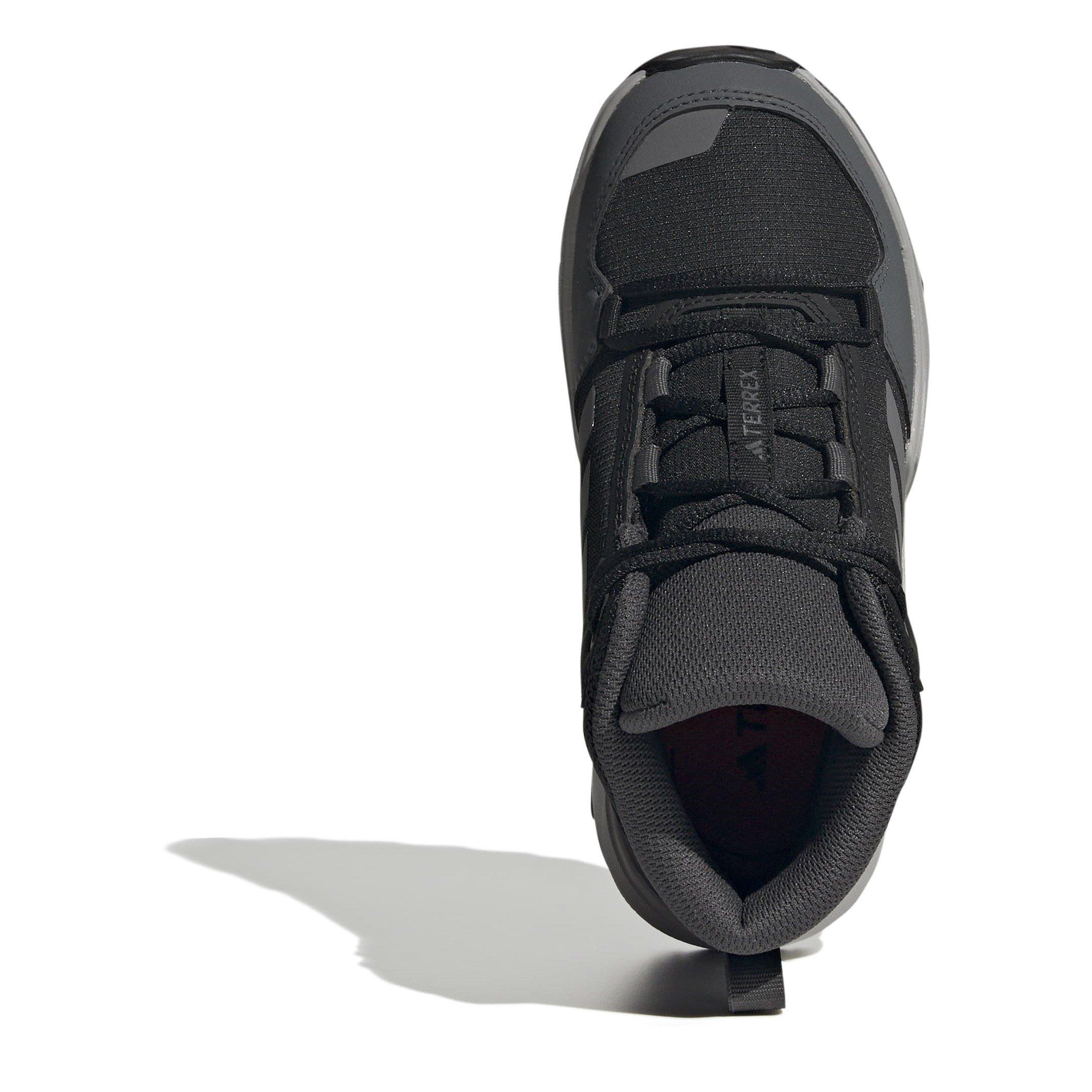 Black/Grfu/Gy - adidas - Terrex Ax4r Mid K Hiking Non Waterproof Hiking Shoes - 5