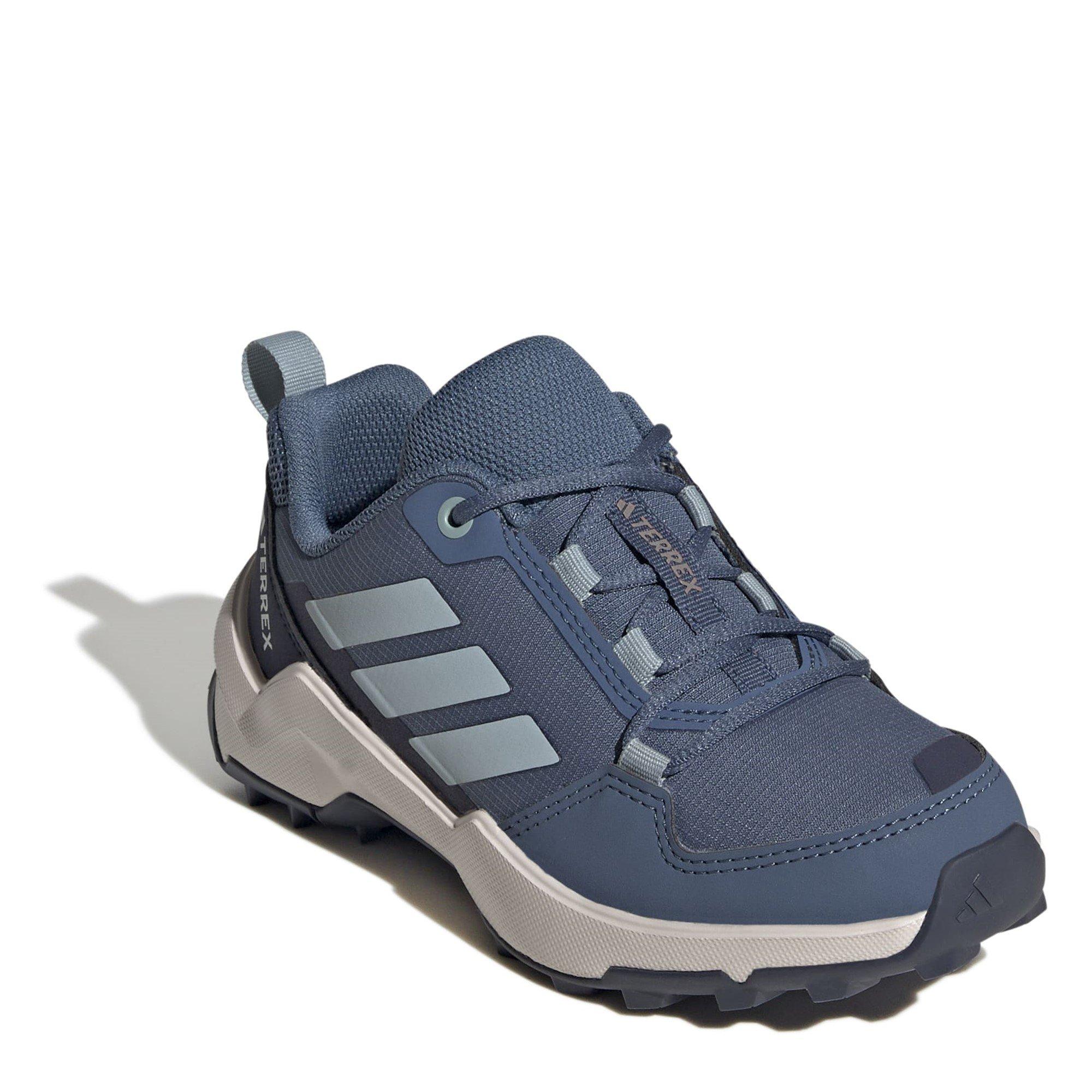 Stel/Gry/Navy - adidas - Kids' Terrex Ax4r Non-Waterproof Hiking Shoes - 3