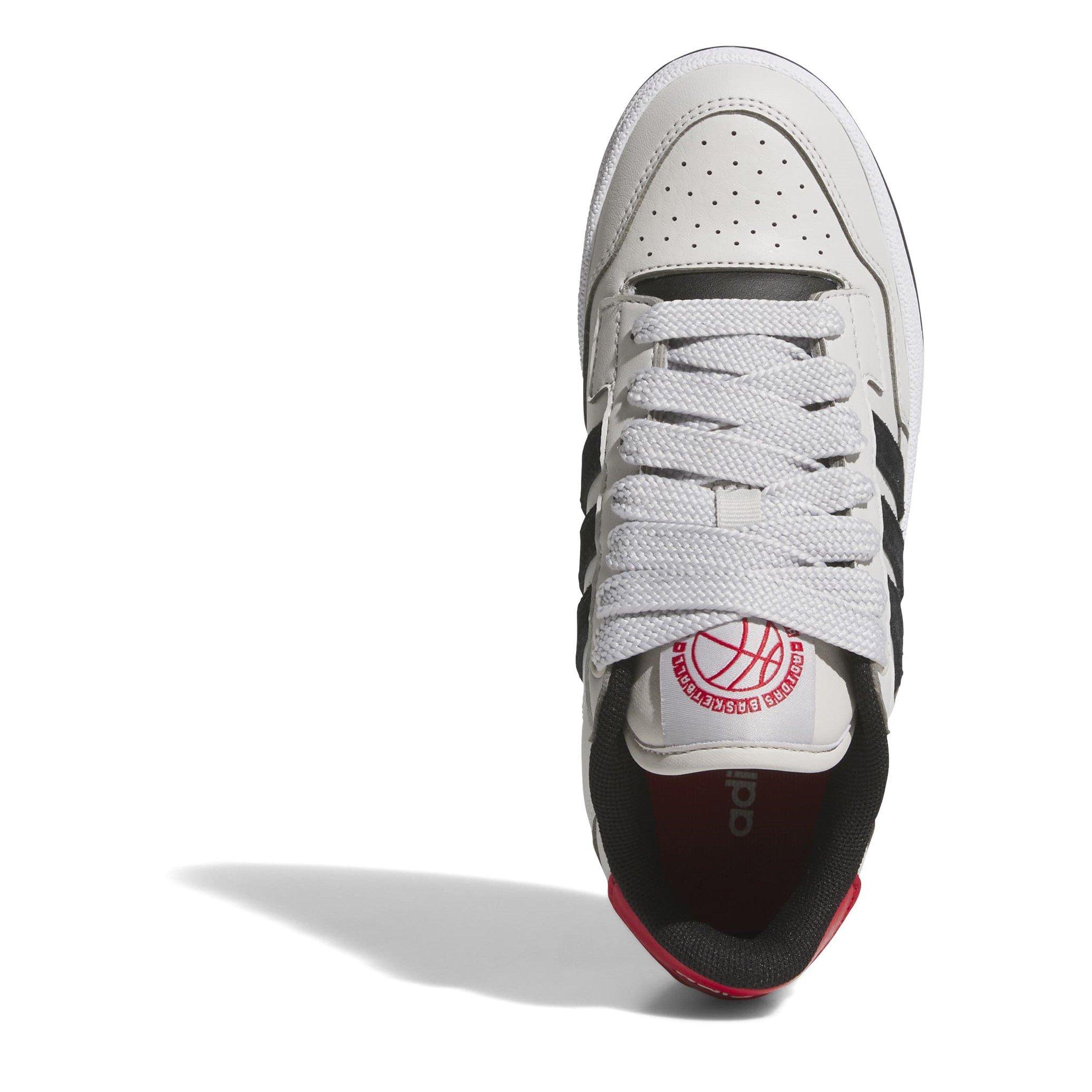 Grey/Blk/Red - adidas - Rapid Court Low Shoes Juniors - 5