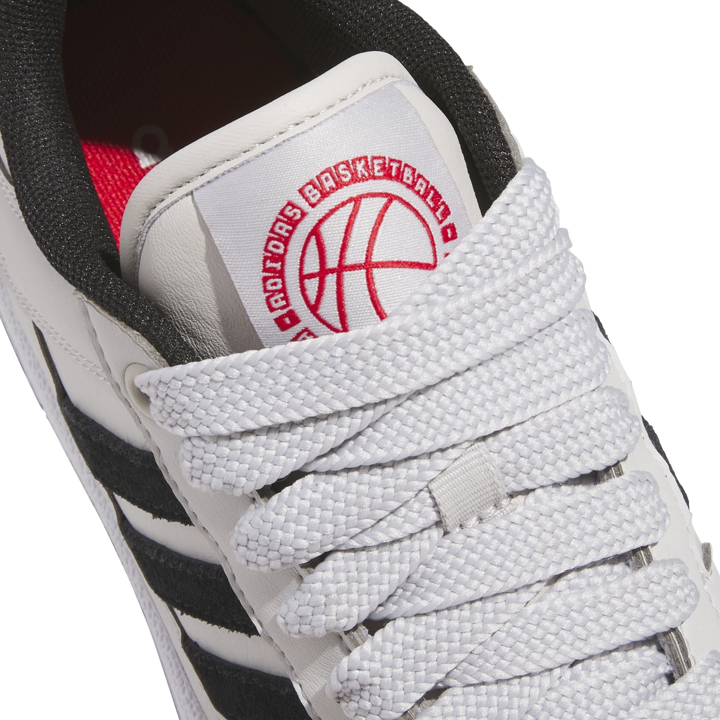 Grey/Blk/Red - adidas - Rapid Court Low Shoes Juniors - 7