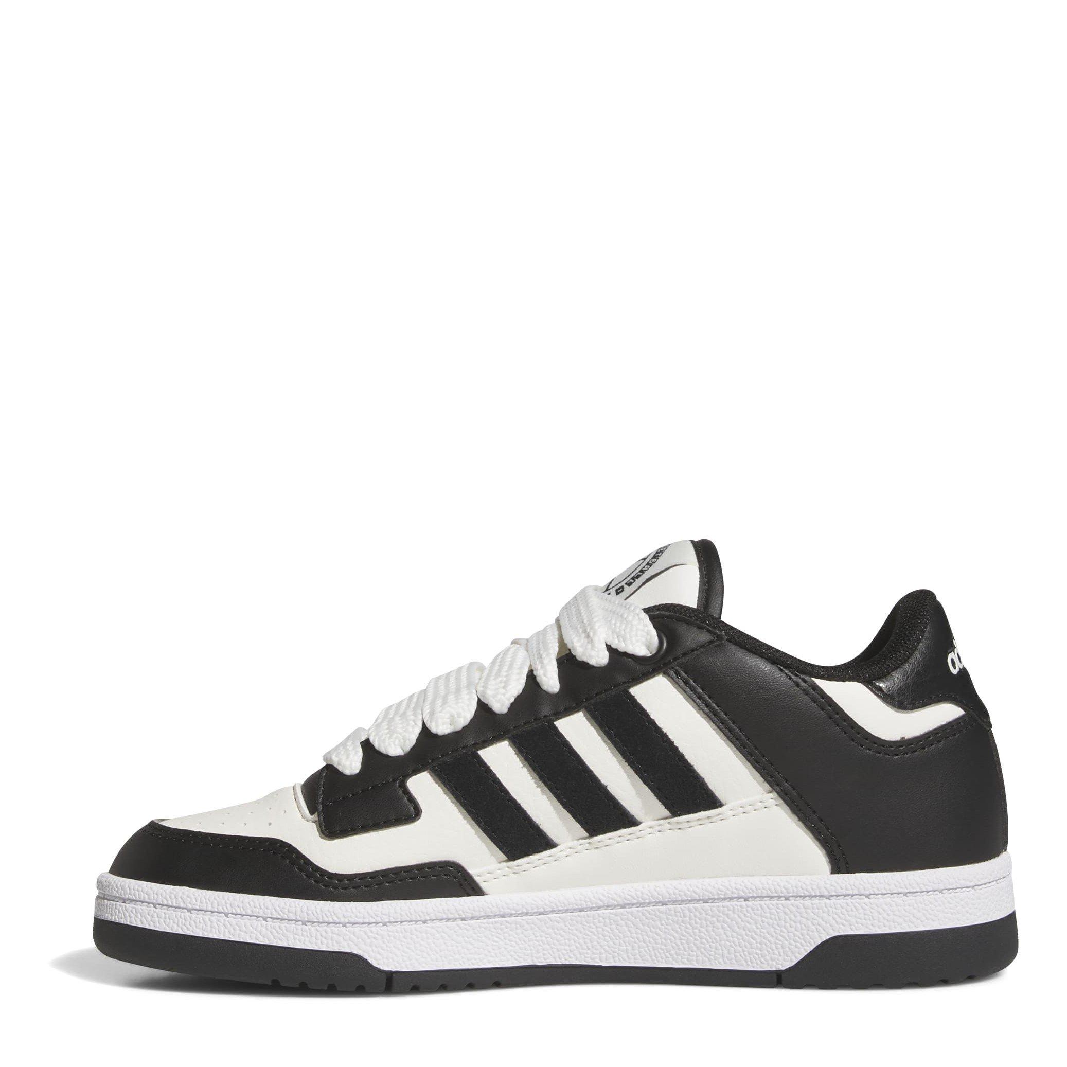 White/Black - adidas - Rapid Court Low Shoes Juniors - 2