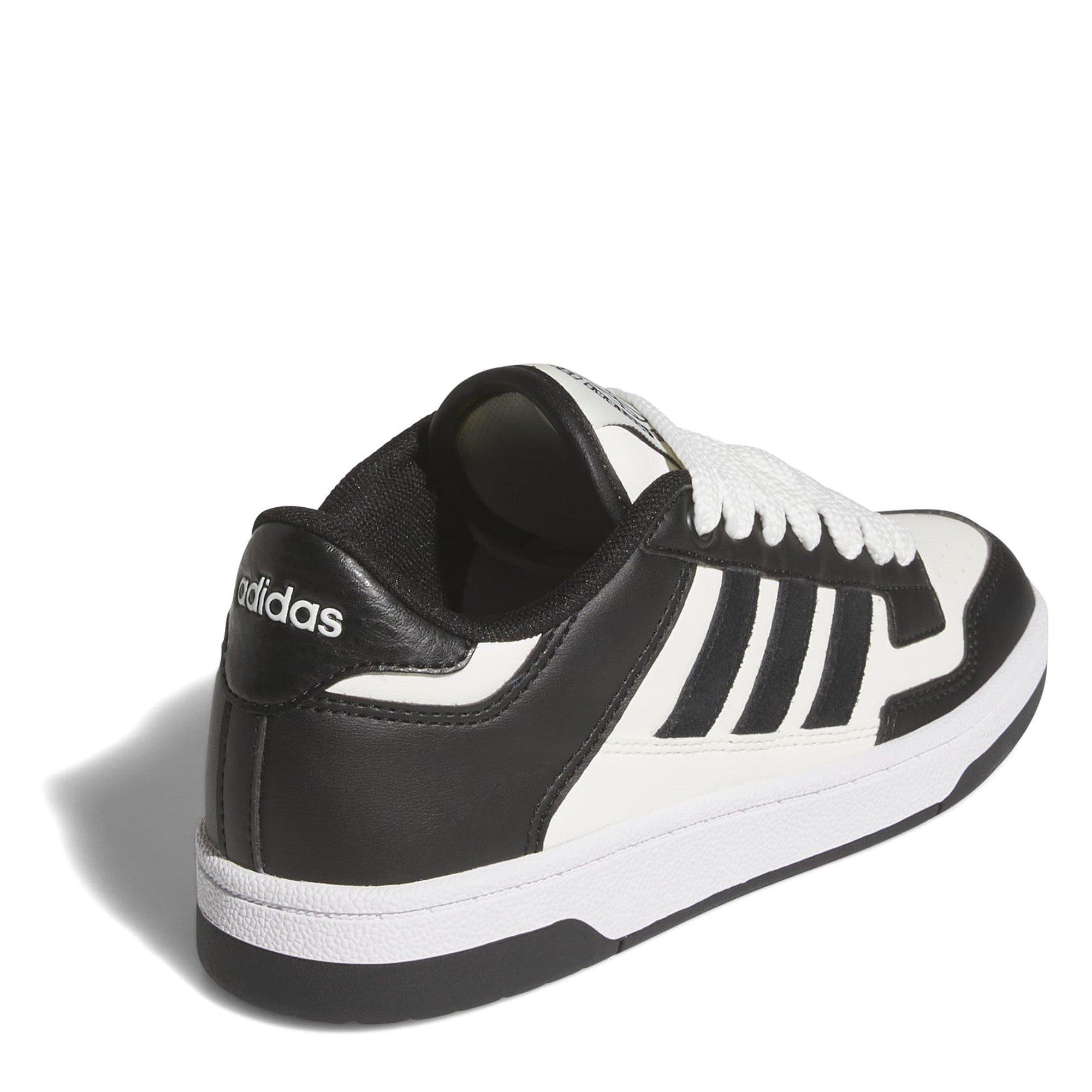 White/Black - adidas - Rapid Court Low Shoes Juniors - 4