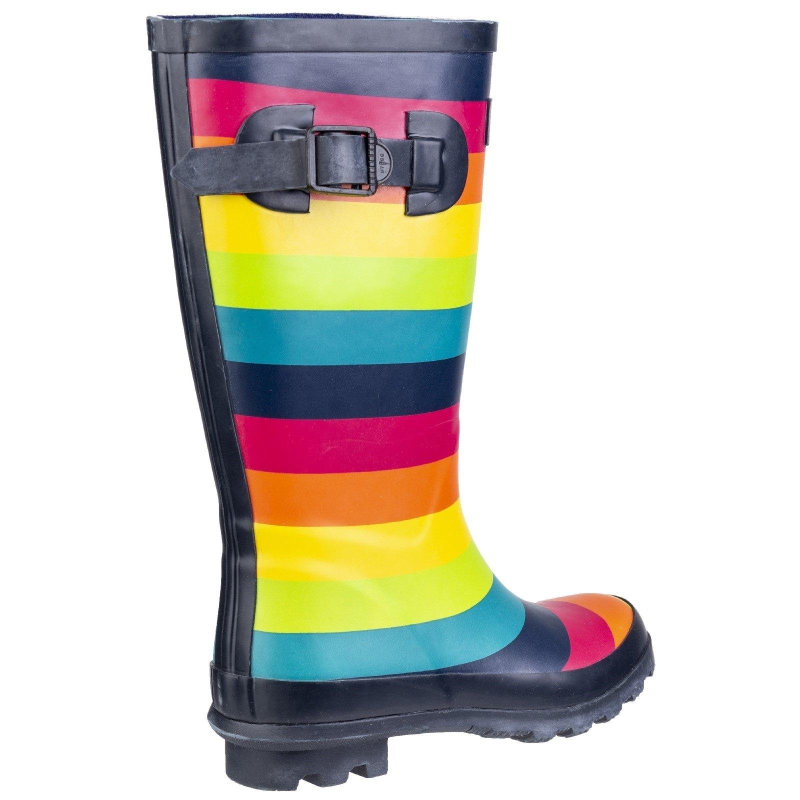Multi Arc-en-ciel - Cotswold - Kids' Rainbow Welly - 2