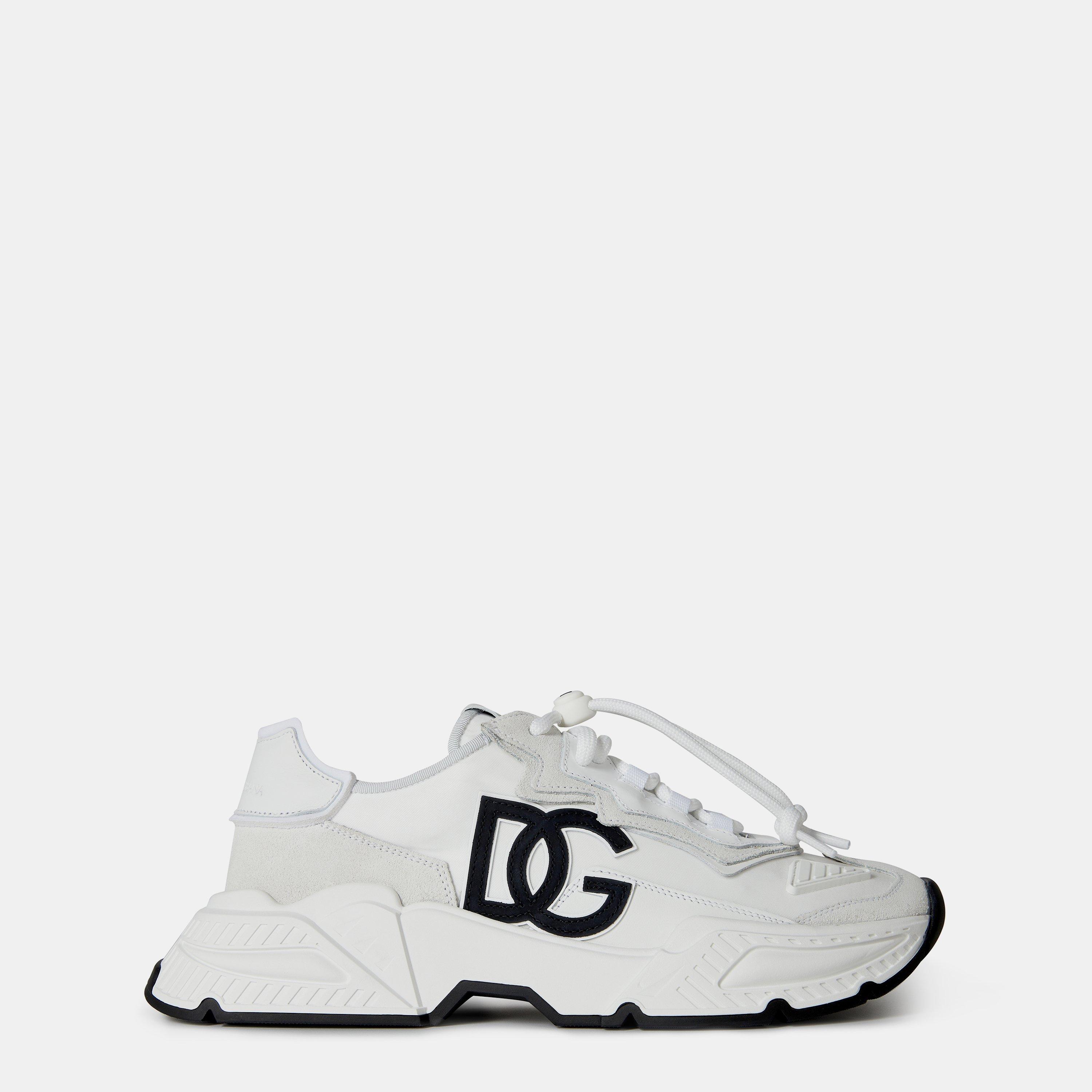 White 80001 - Dolce and Gabbana - Boys' Dg Logo Canvas Daymaster Trainers - 1