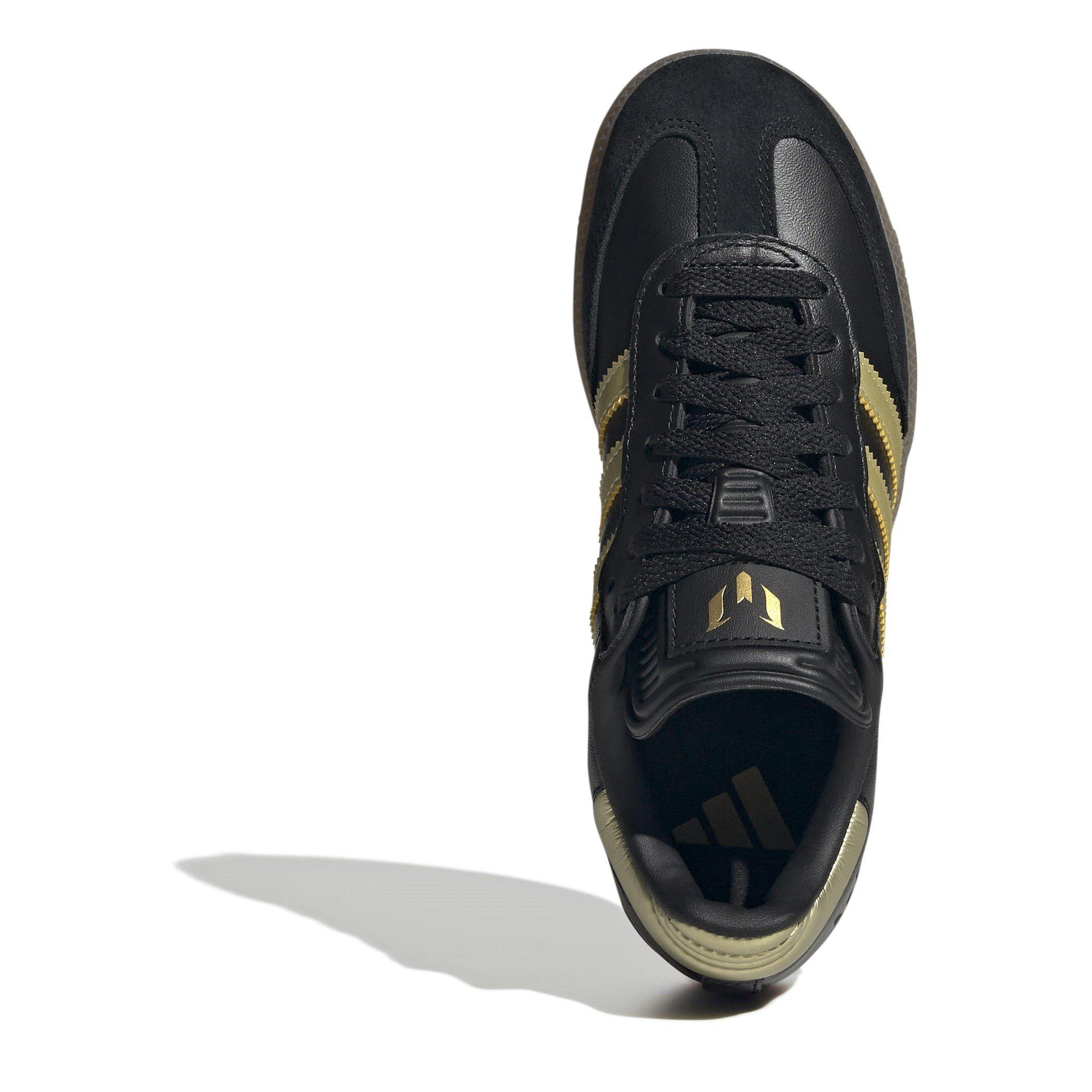 Schwarz/Gold/Gummi - adidas - Messi Samba Trainers Juniors - 5