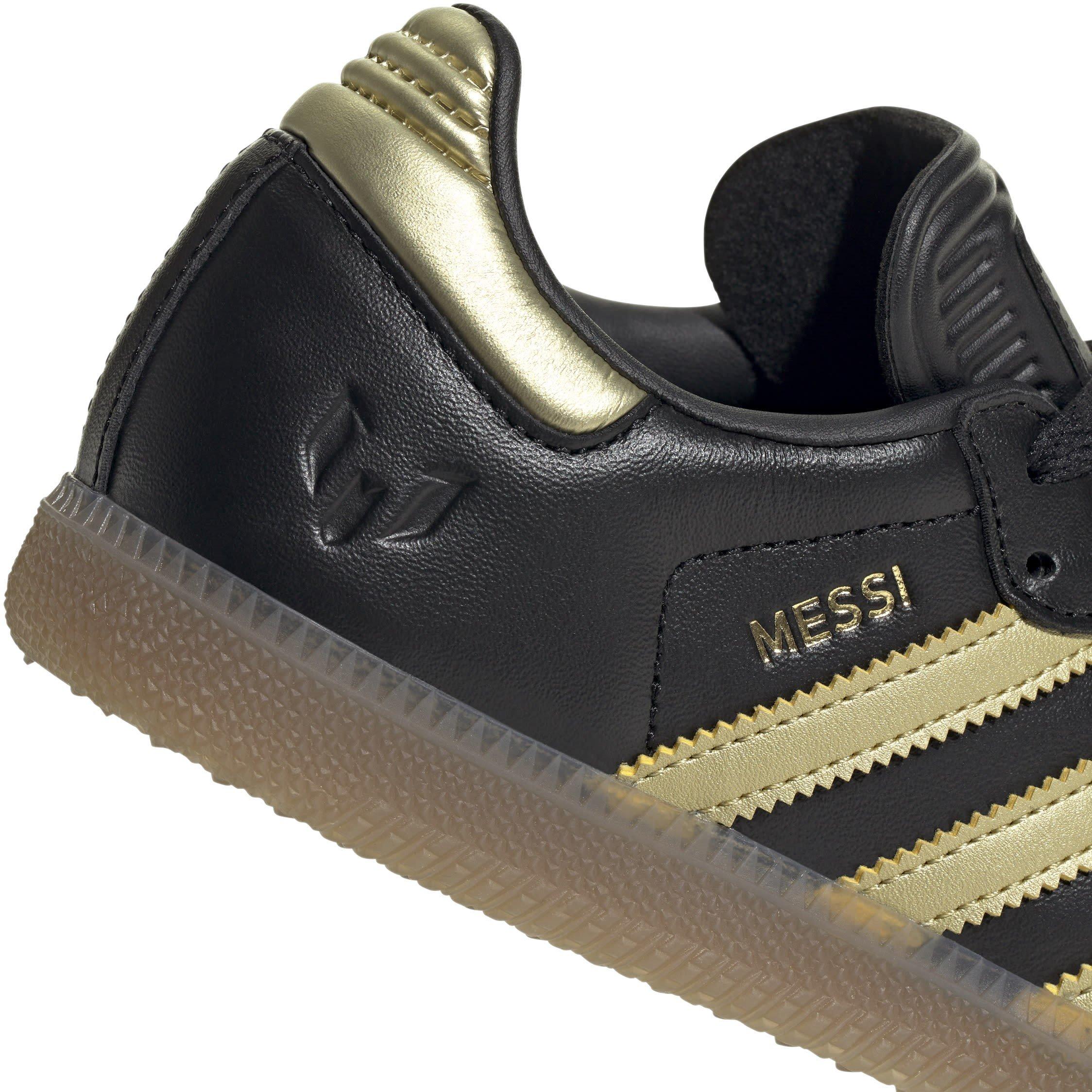 Schwarz/Gold/Gummi - adidas - Messi Samba Trainers Juniors - 7