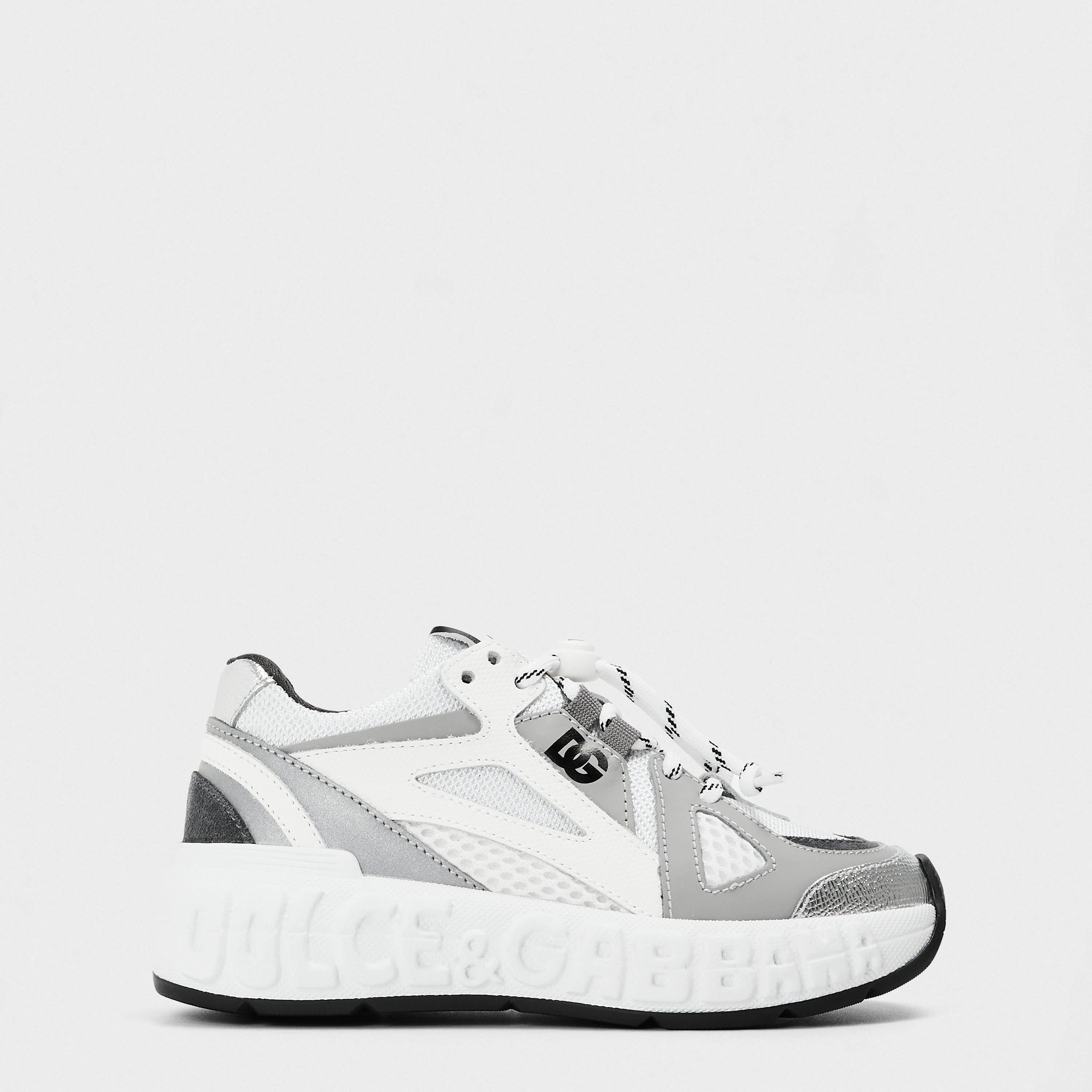 Dolce and Gabbana  Kids & Padded Chunky Trainers - White 8B849 - Size C11.5 (30)