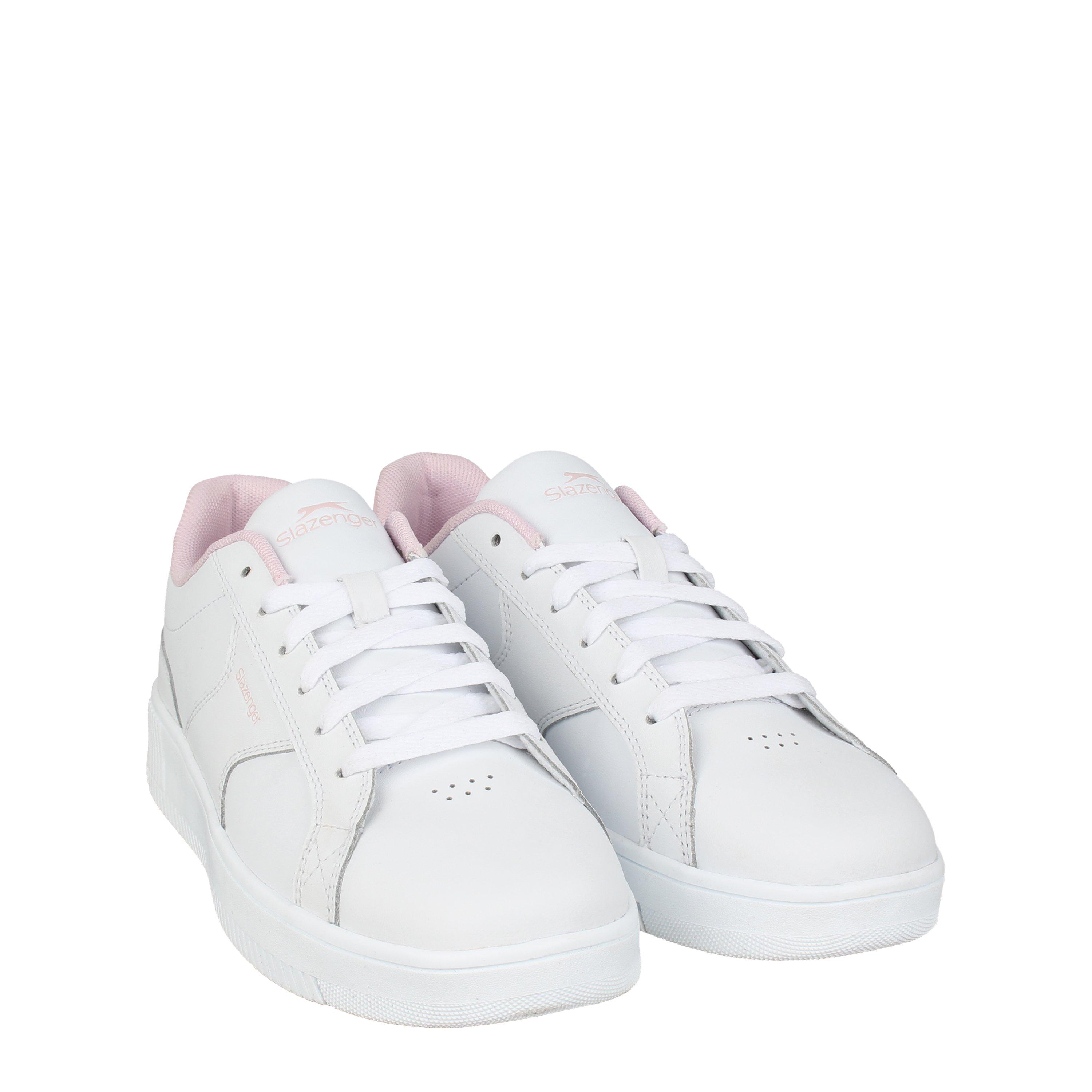White/Pink - Slazenger - Kids' Slaz Starling Low-Top Trainers - 3