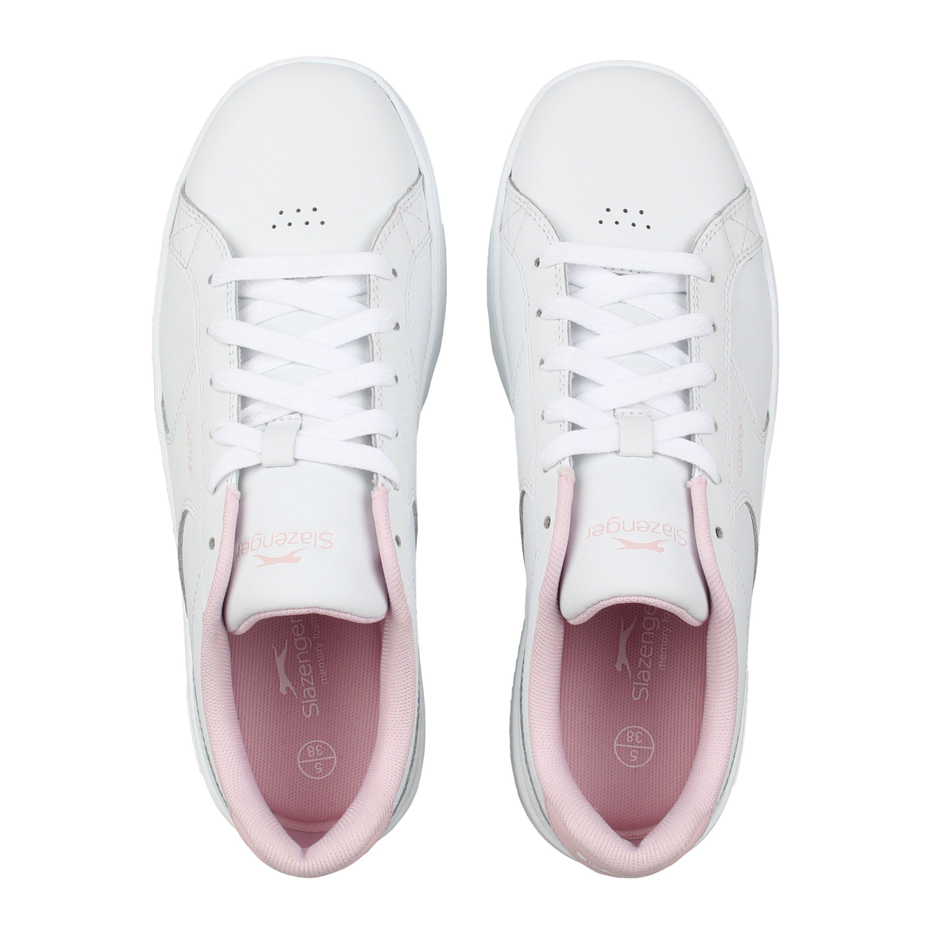 White/Pink - Slazenger - Kids' Slaz Starling Low-Top Trainers - 5