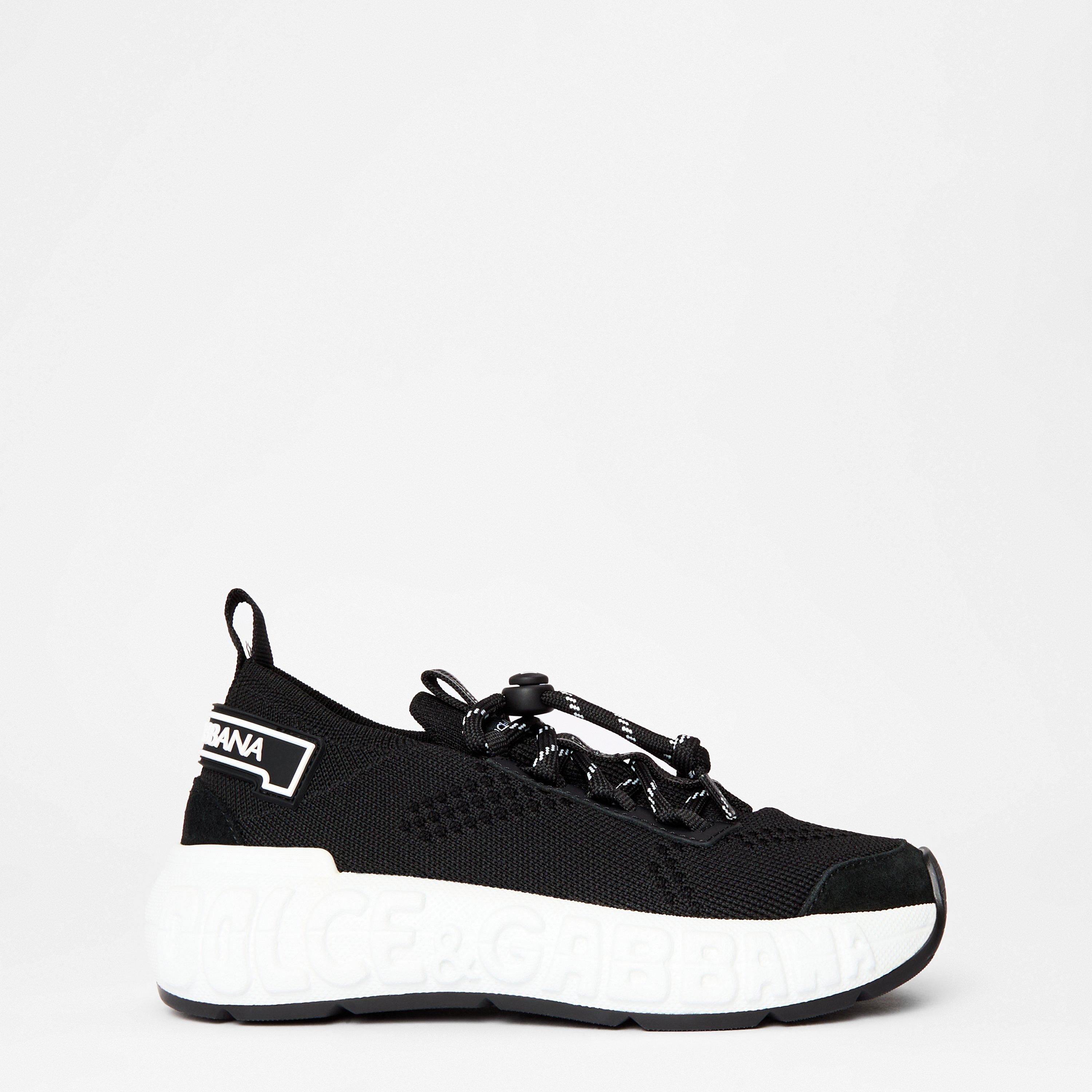 Black 8B956 - Dolce and Gabbana - Unisex Kids' Cushioned Chunky Trainers - 1