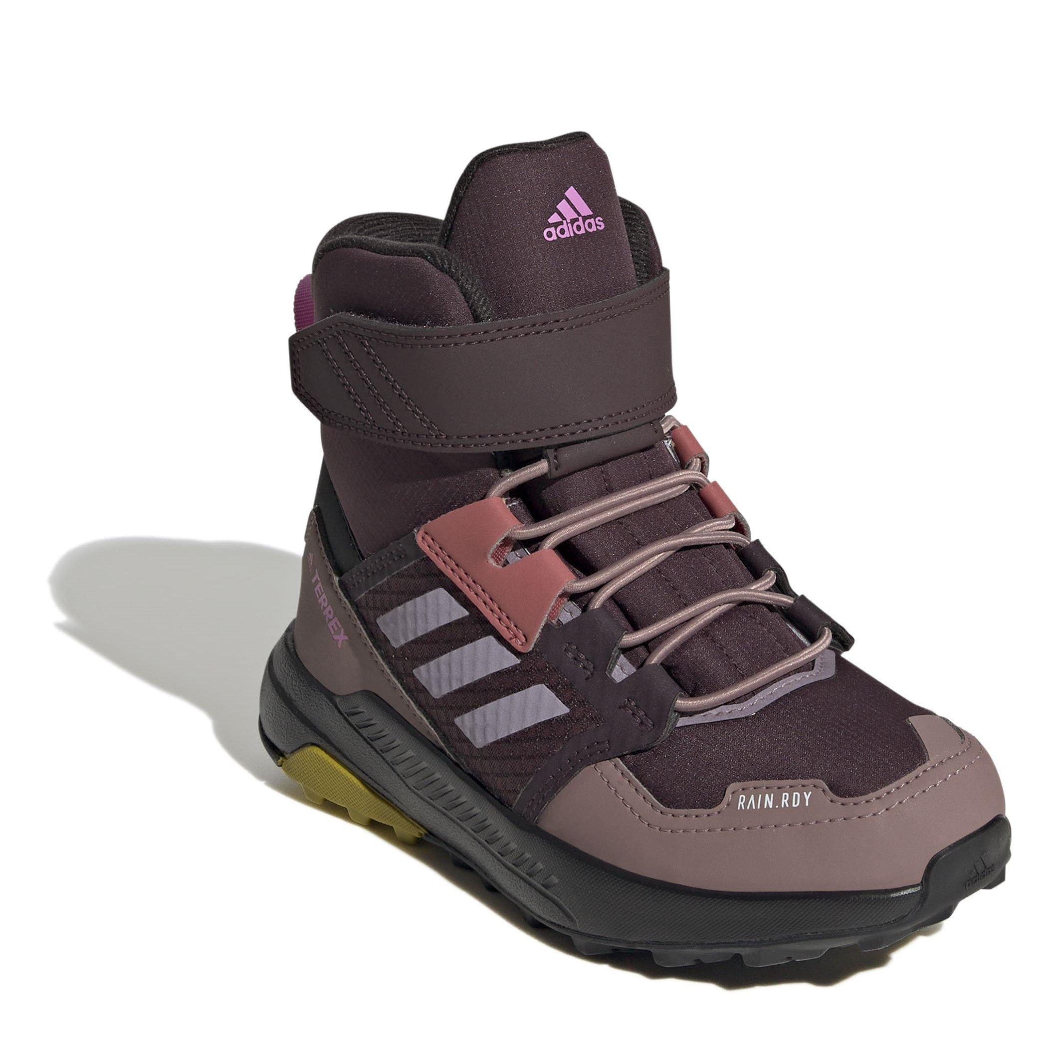 Shadow Maroon / - adidas - Terrex Trailmaker High COLD.RDY Hiking Shoes Kids - 3