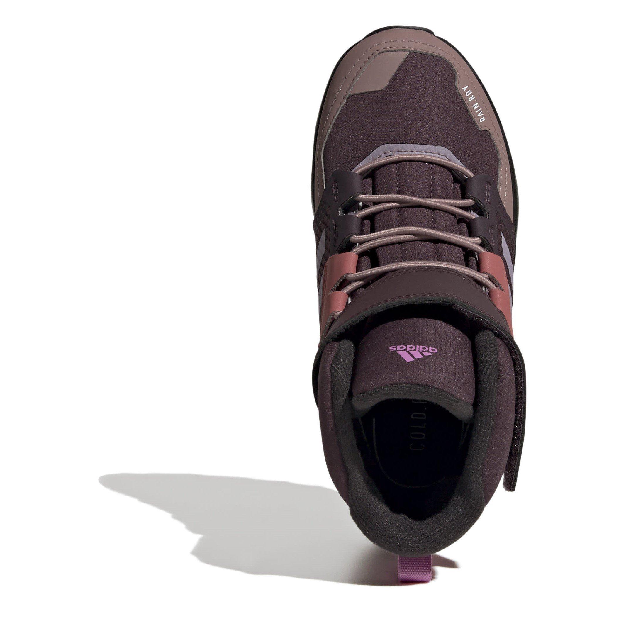 Shadow Maroon / - adidas - Terrex Trailmaker High COLD.RDY Hiking Shoes Kids - 5