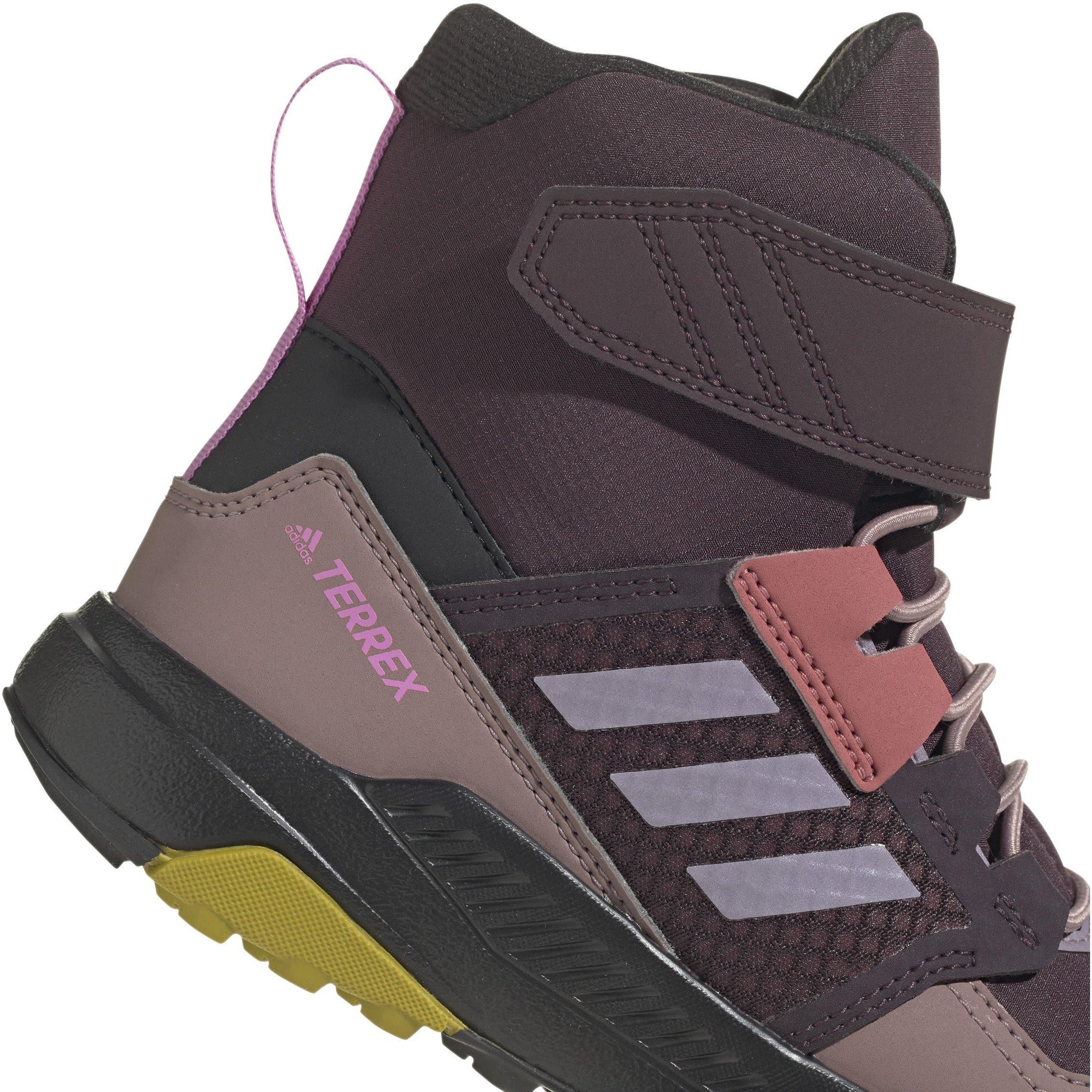 Shadow Maroon / - adidas - Terrex Trailmaker High COLD.RDY Hiking Shoes Kids - 8