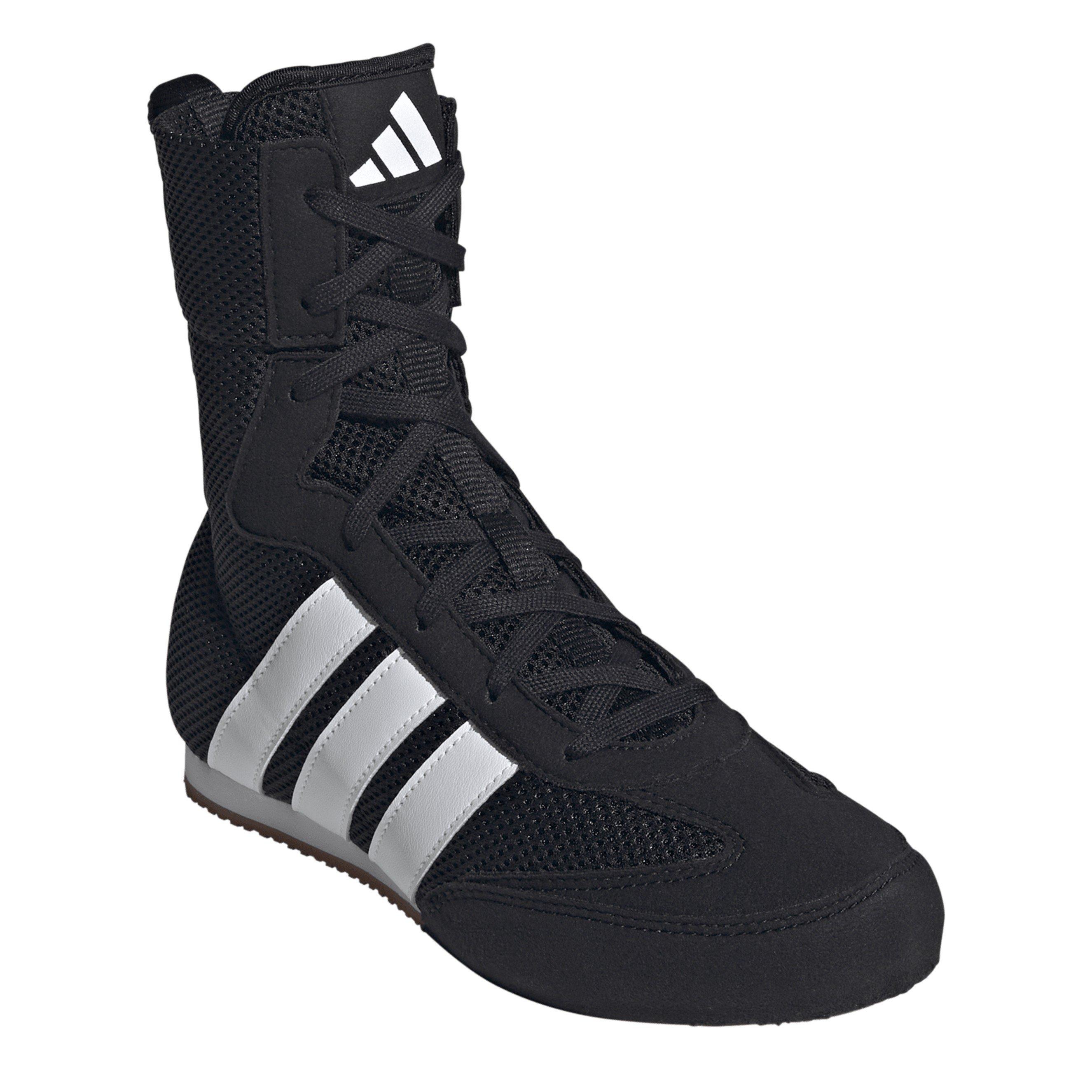 Crno/Bijelo/Crno - adidas - Kids' Box Hog Classic Hi-Cut Boxing Boots - 3