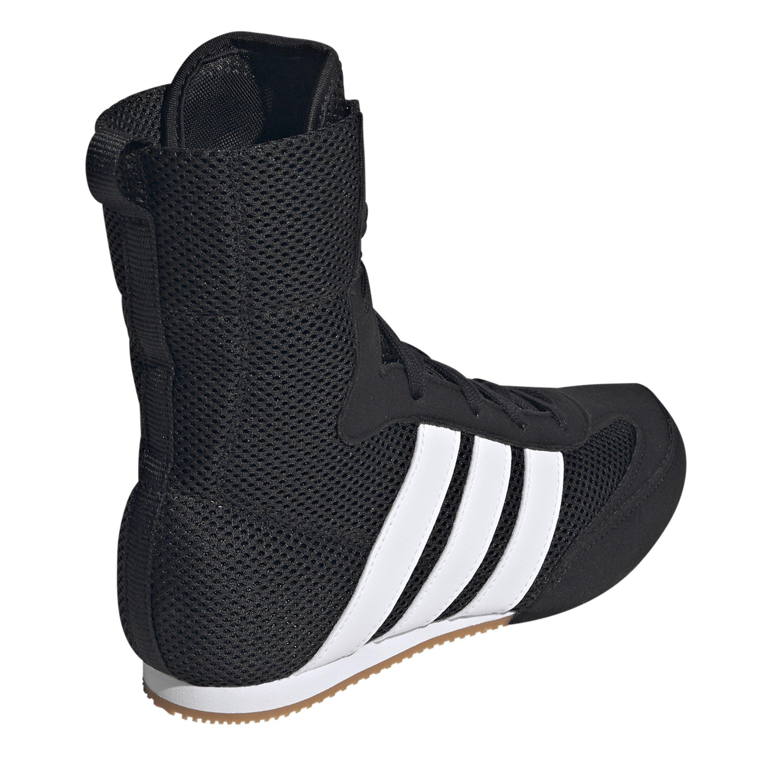 Crno/Bijelo/Crno - adidas - Kids' Box Hog Classic Hi-Cut Boxing Boots - 4