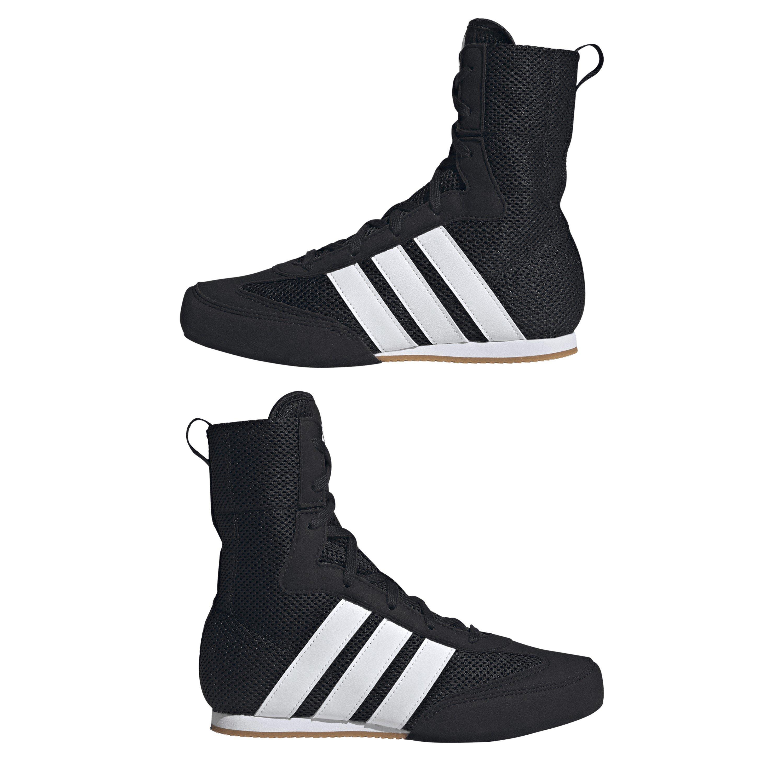 Crno/Bijelo/Crno - adidas - Kids' Box Hog Classic Hi-Cut Boxing Boots - 9