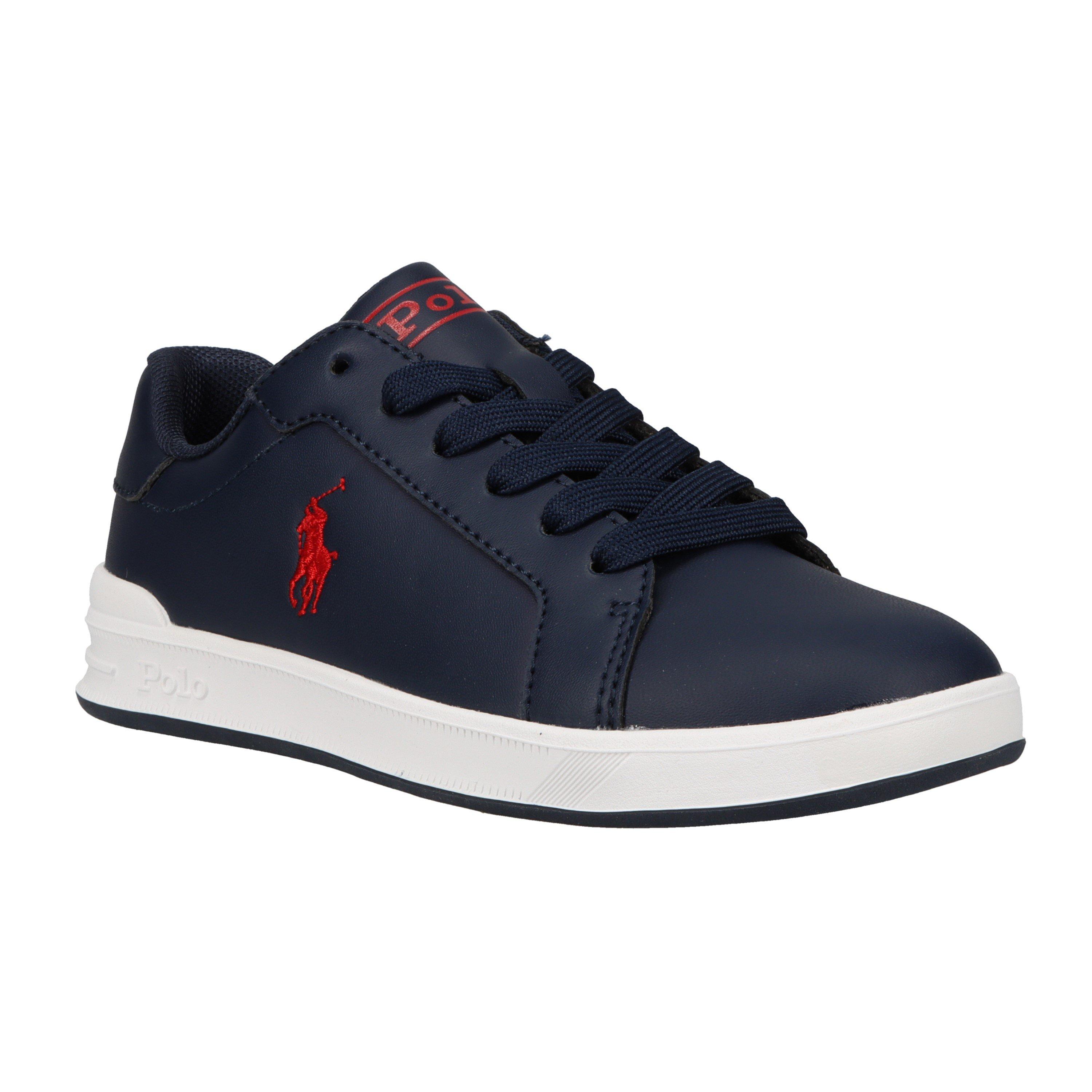 Navy Red - Polo Ralph Lauren - Heritage Court Trainers - 2