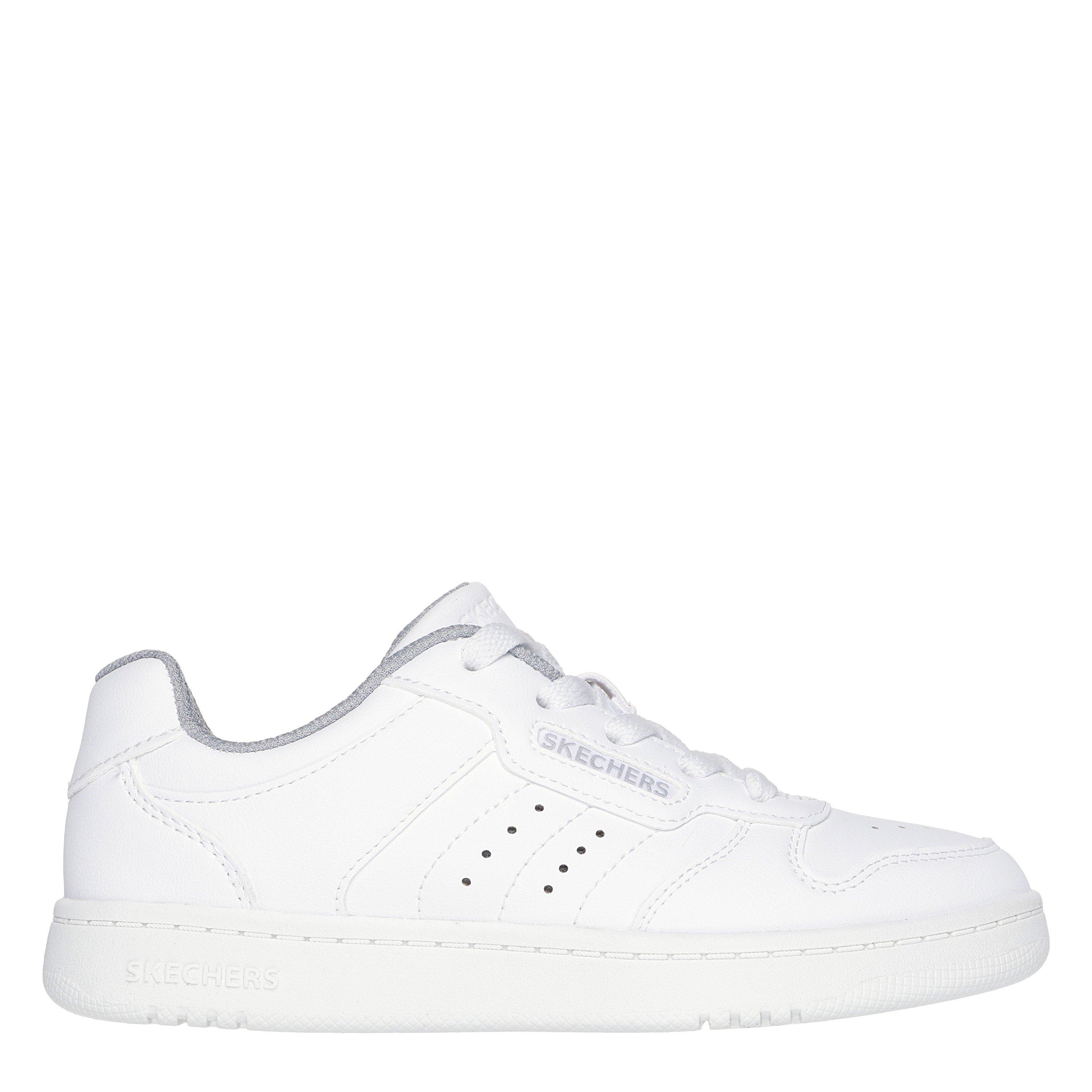 Skechers Boys Kids' Q Street Low-Top Trainers - White - 5.5 (38.5)
