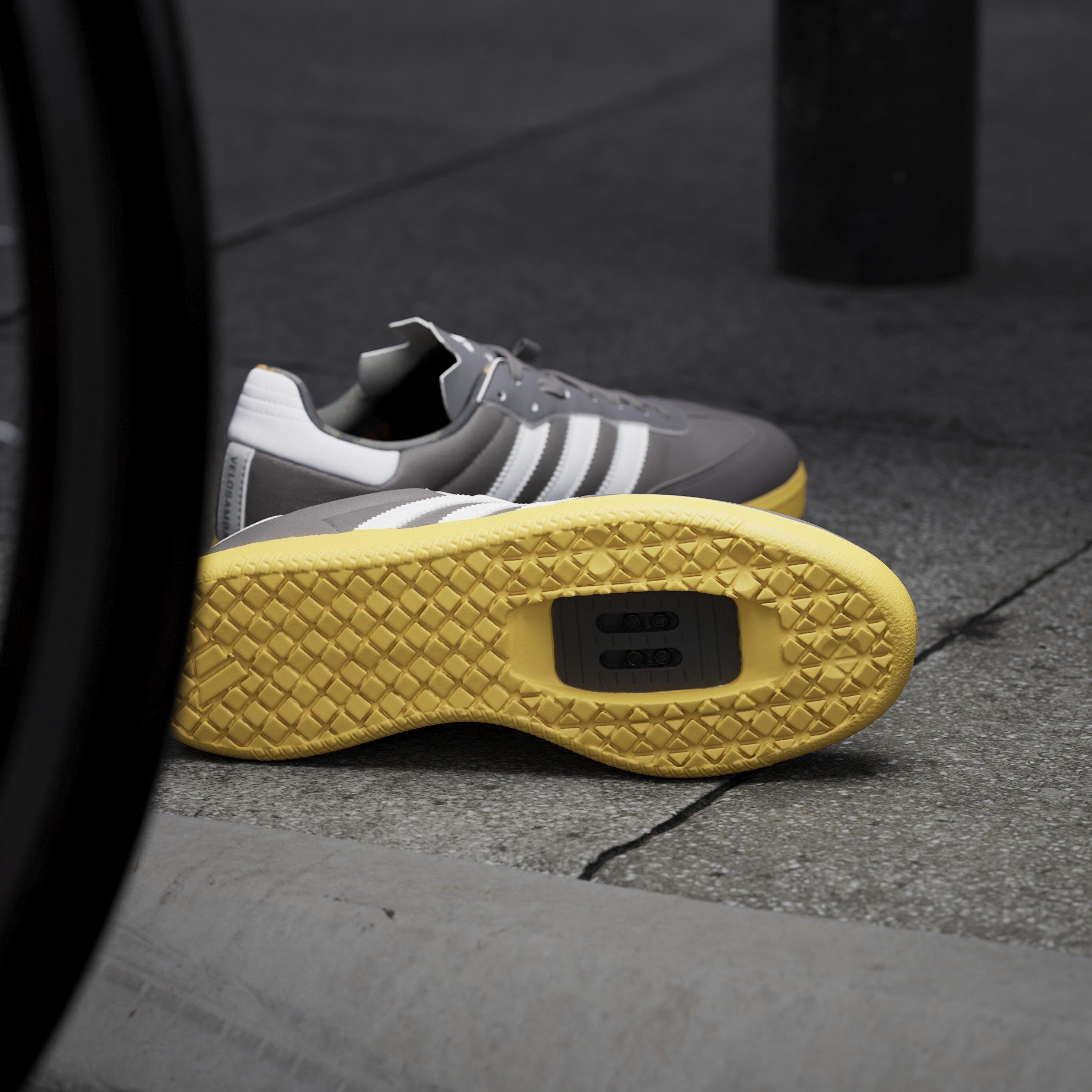 Charcoal - adidas - Kids' Velosamba Made With Nature Road Cycling Shoes - 13