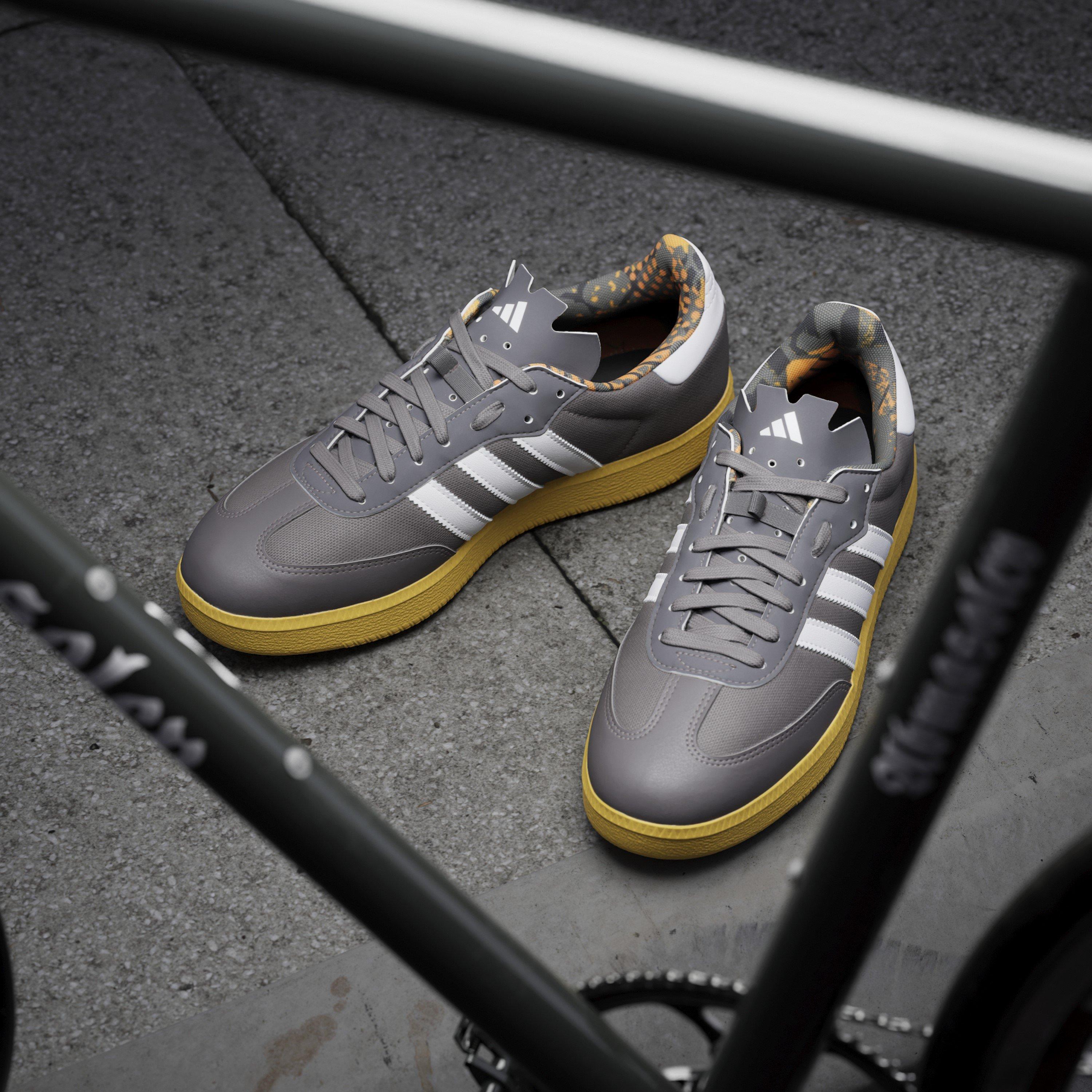 Charcoal - adidas - Kids' Velosamba Made With Nature Road Cycling Shoes - 14