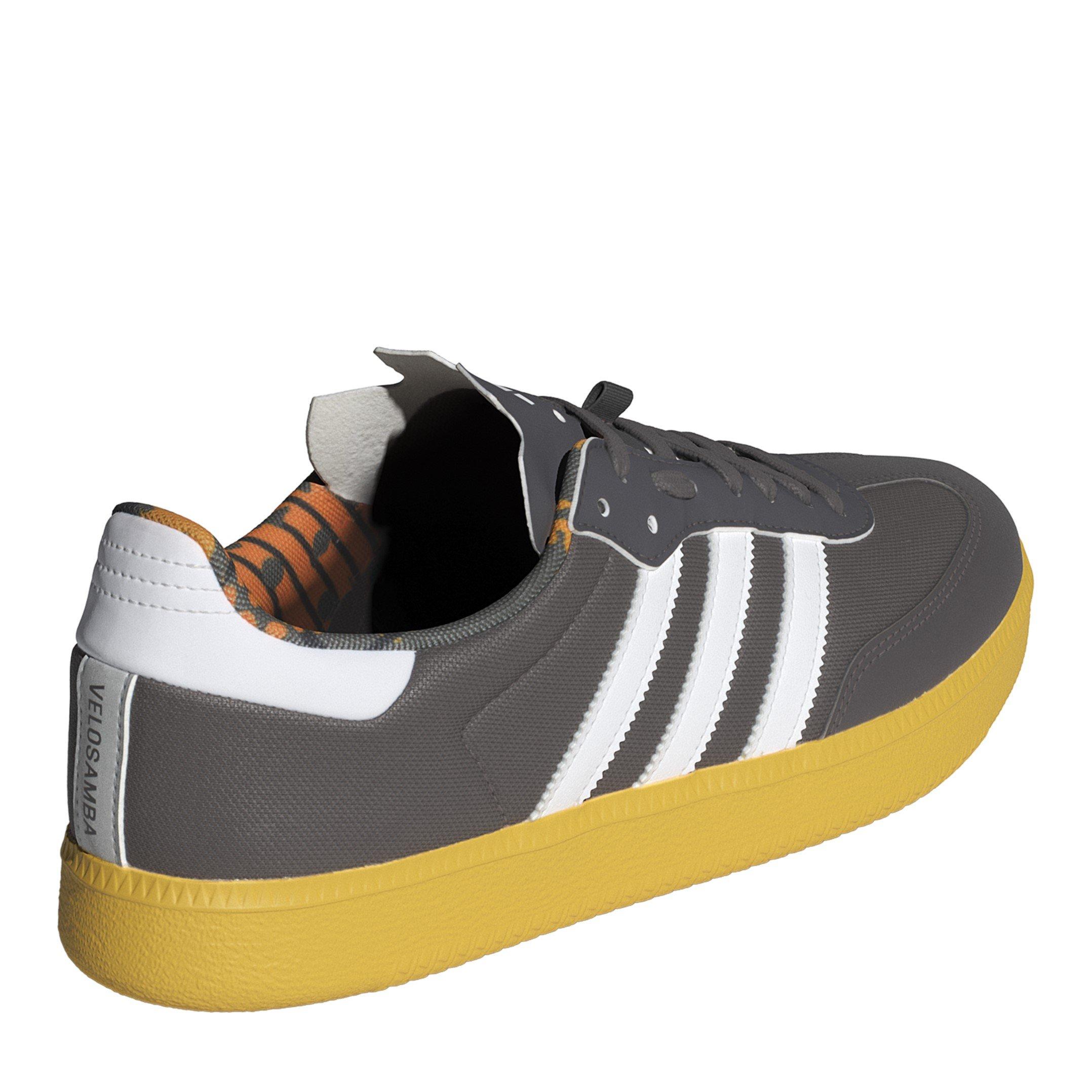 Charcoal - adidas - Kids' Velosamba Made With Nature Road Cycling Shoes - 5