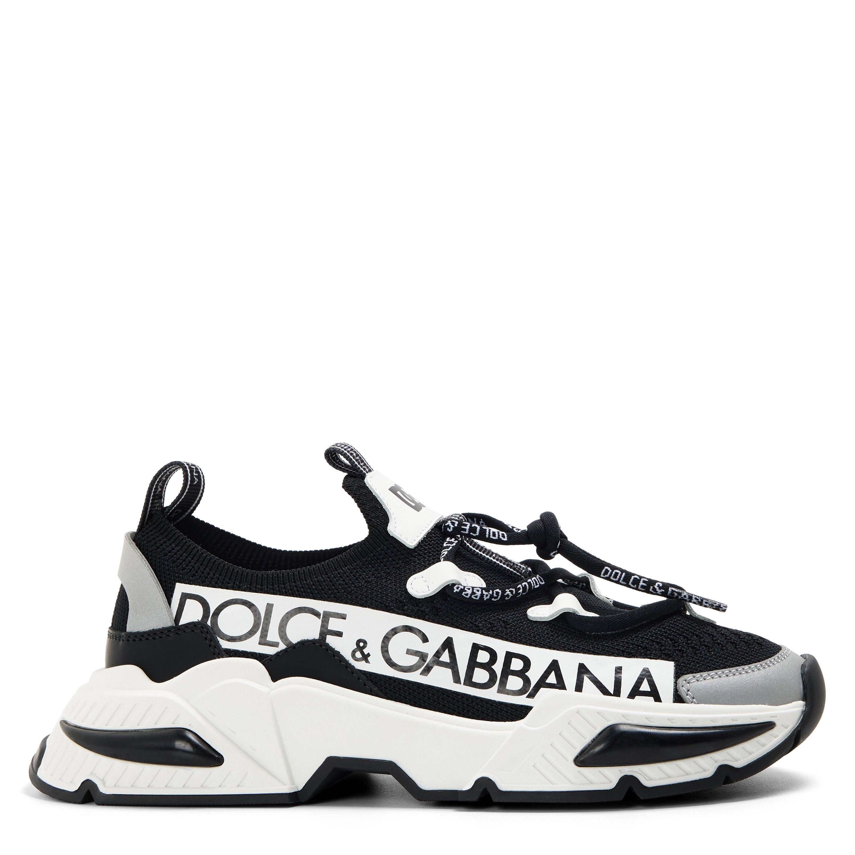 Dolce and Gabbana  Kids' Chunky Trainers - Blk Wht 8B939 - Size 6 (39)