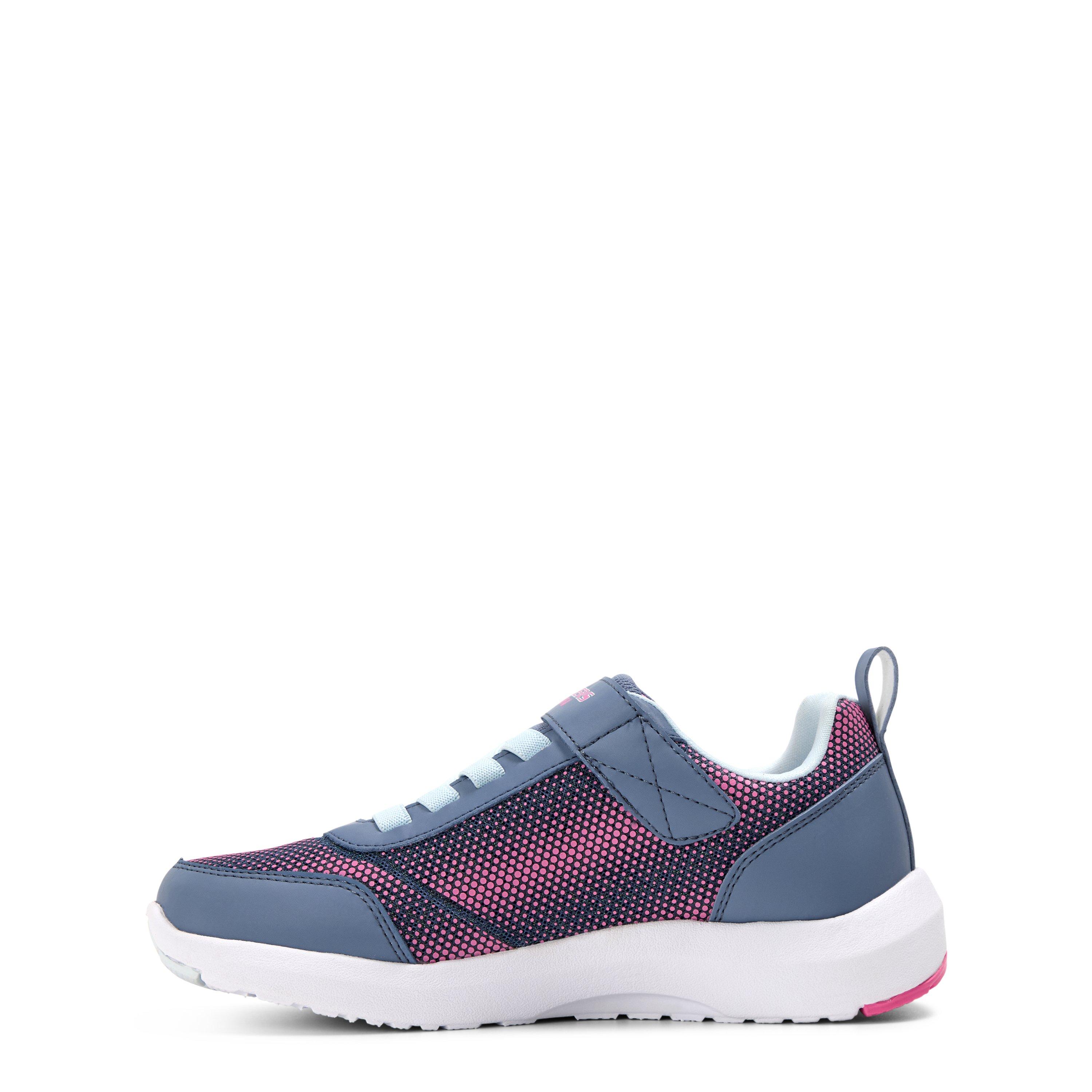 Charcoal/Pink - Skechers - Dynamic Tread - Journey Time Slip On Trainers Unisex Kids - 2