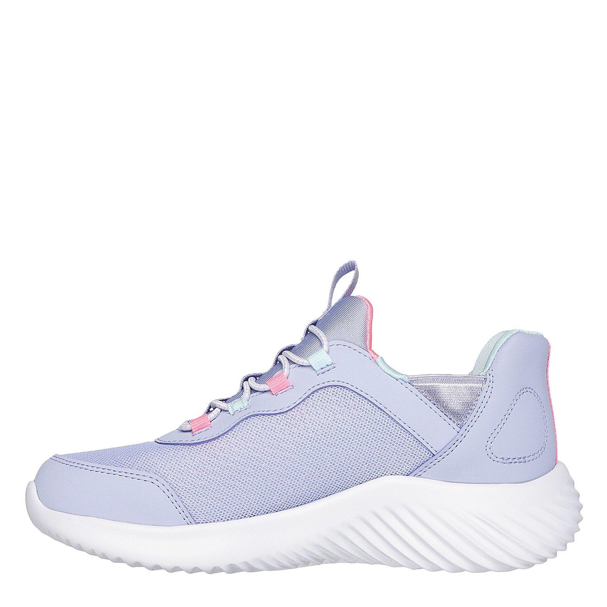 Lavanda - Skechers - Bounder - Simple Cute Slip On Trainers Unisex Kids - 2