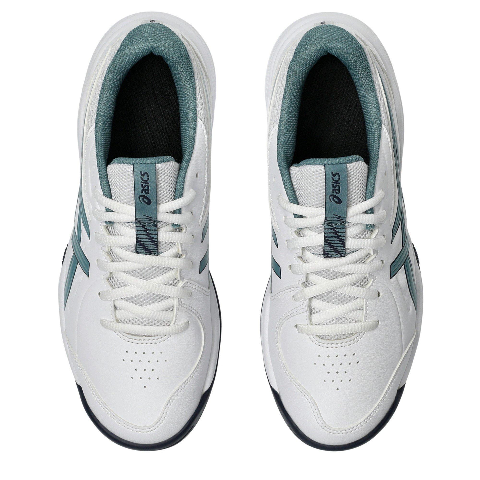 White/Fggy Teal - Asics - GEL-PEAKE 3 GS Kids Hockey Shoe - 6