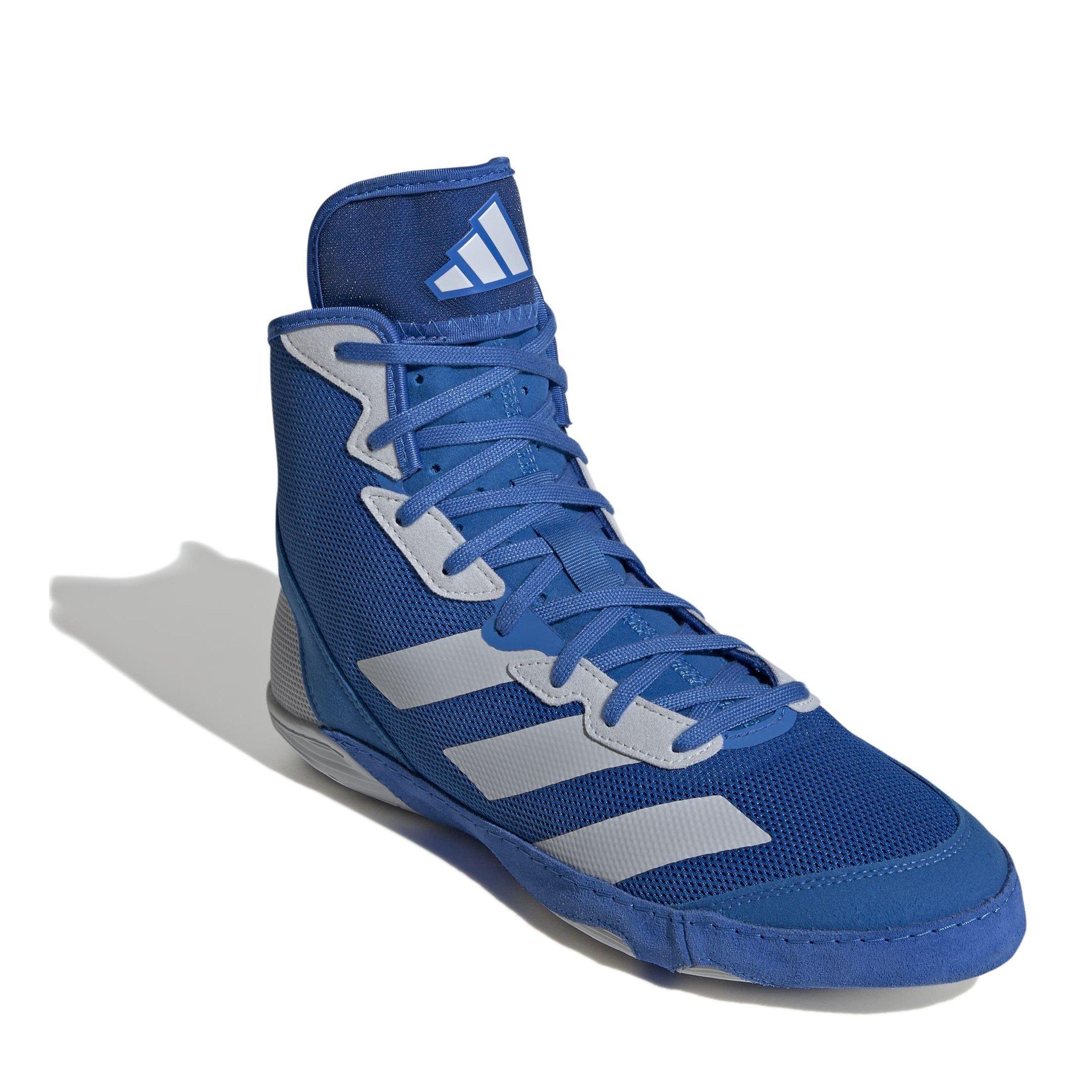 Ryl/Grey/Blk - adidas - Adizero Mat Wizard 6 Shoes Juniors - 3