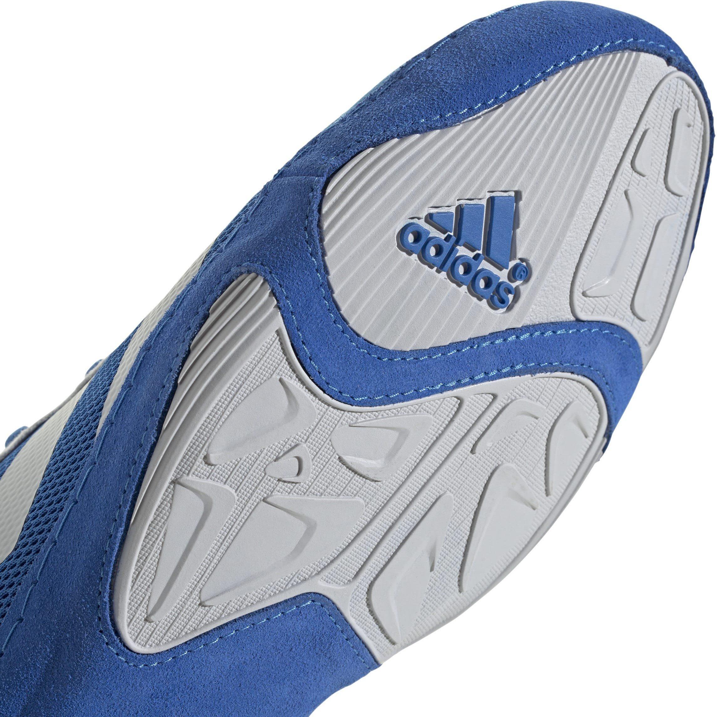 Ryl/Grey/Blk - adidas - Adizero Mat Wizard 6 Shoes Juniors - 7