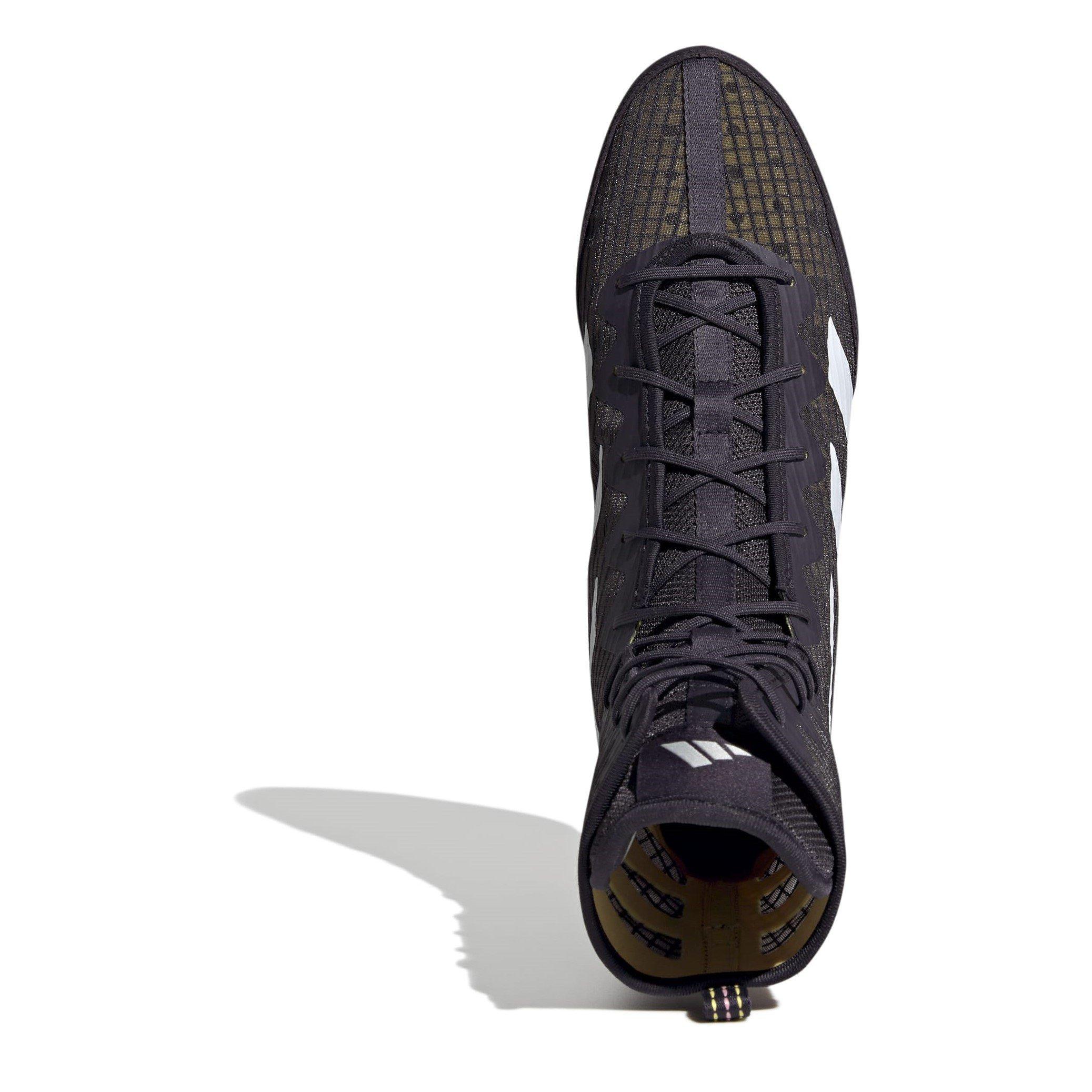 Noir/Blanc/Étincelle - adidas - Box Hog 4 High Cut Boxing Boots Juniors - 5