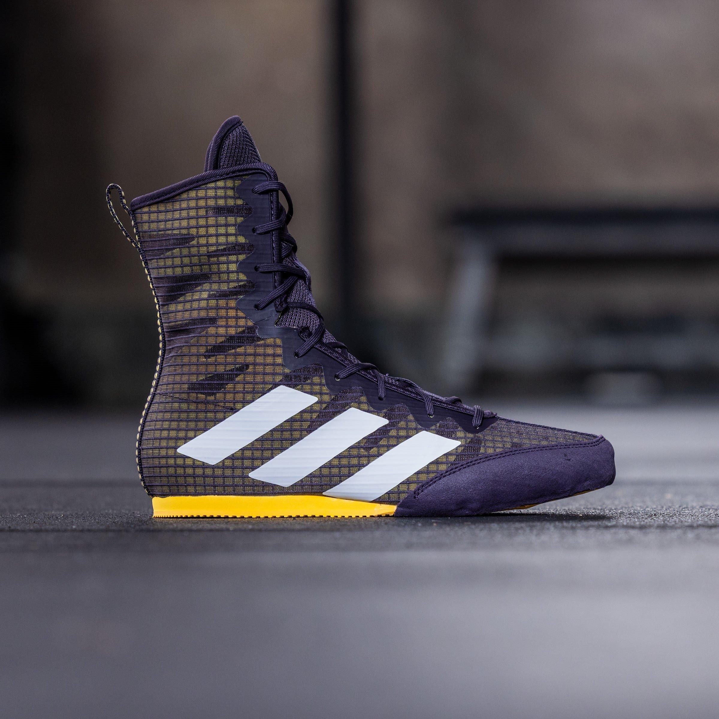 Noir/Blanc/Étincelle - adidas - Box Hog 4 High Cut Boxing Boots Juniors - 10