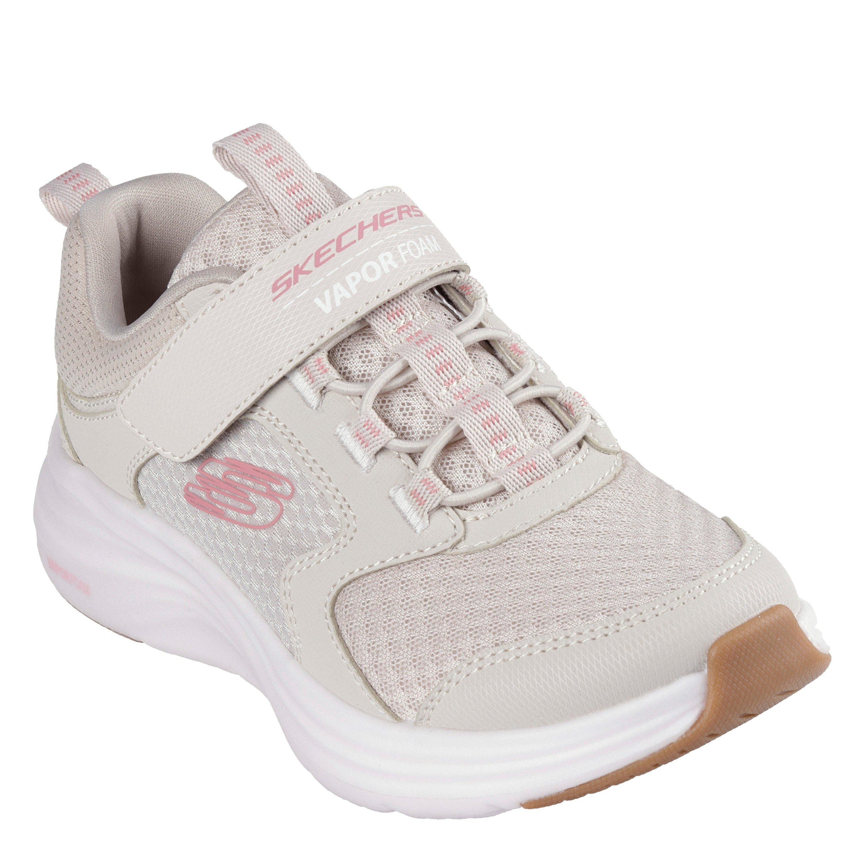 Naturel - Skechers - Bungee And Strap Qtr Overlay Mesh S Slip On Trainers Unisex Kids - 1