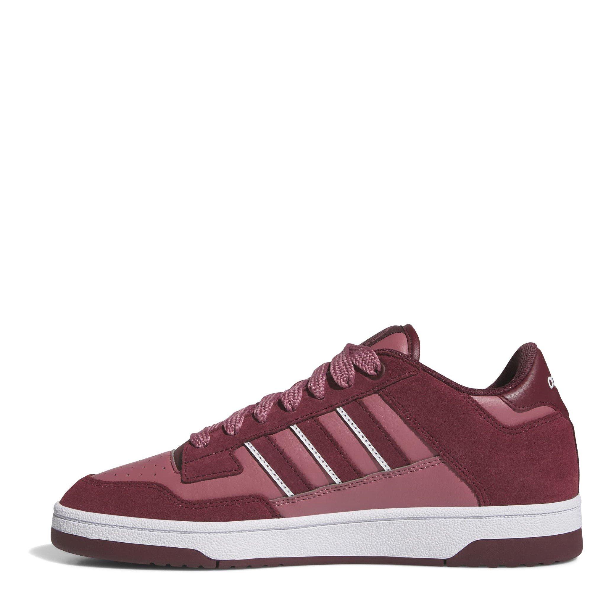 Rød/Karmoisinrød/Hvid - adidas - Rapid Court Low-Top Shoes Juniors - 2