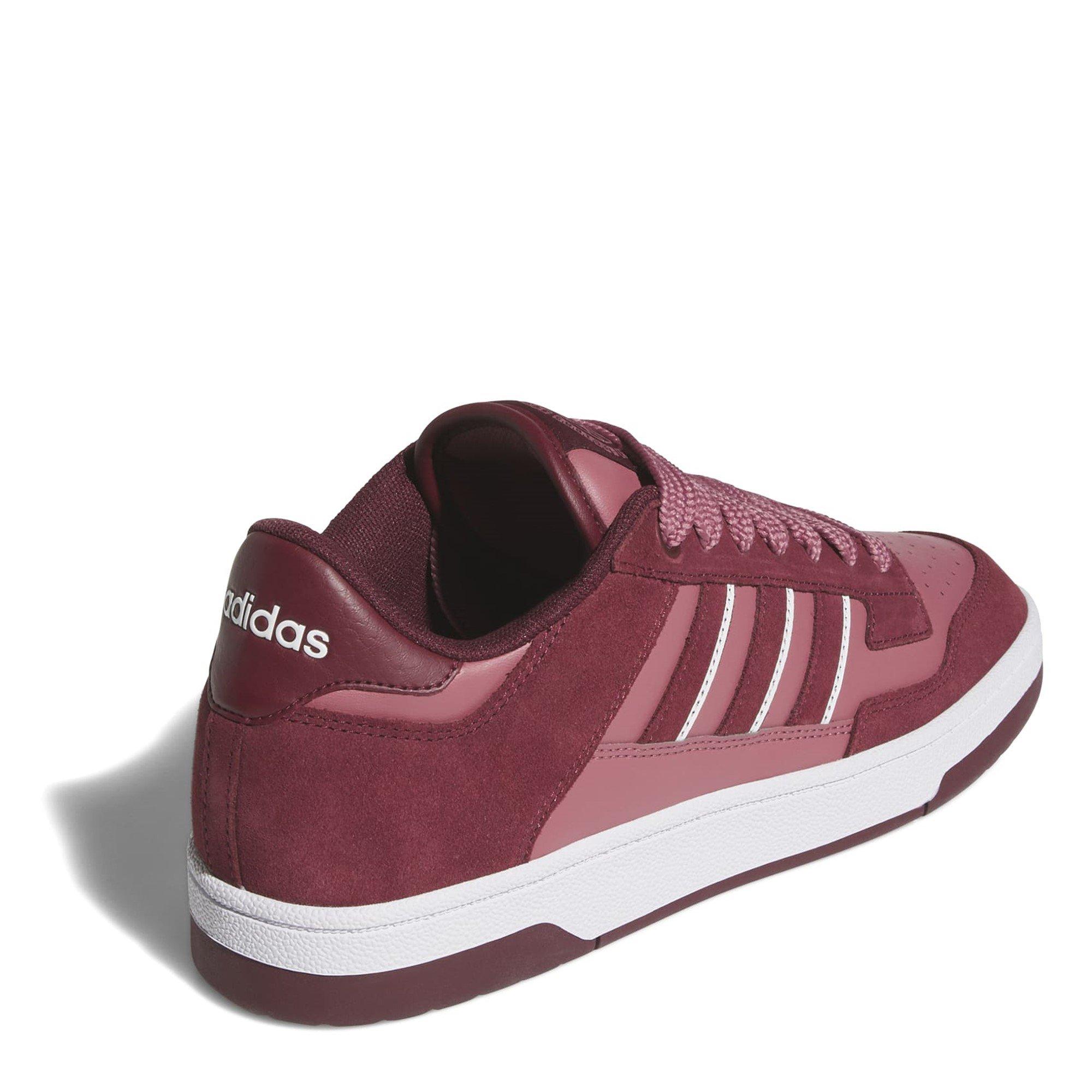 Rød/Karmoisinrød/Hvid - adidas - Rapid Court Low-Top Shoes Juniors - 4